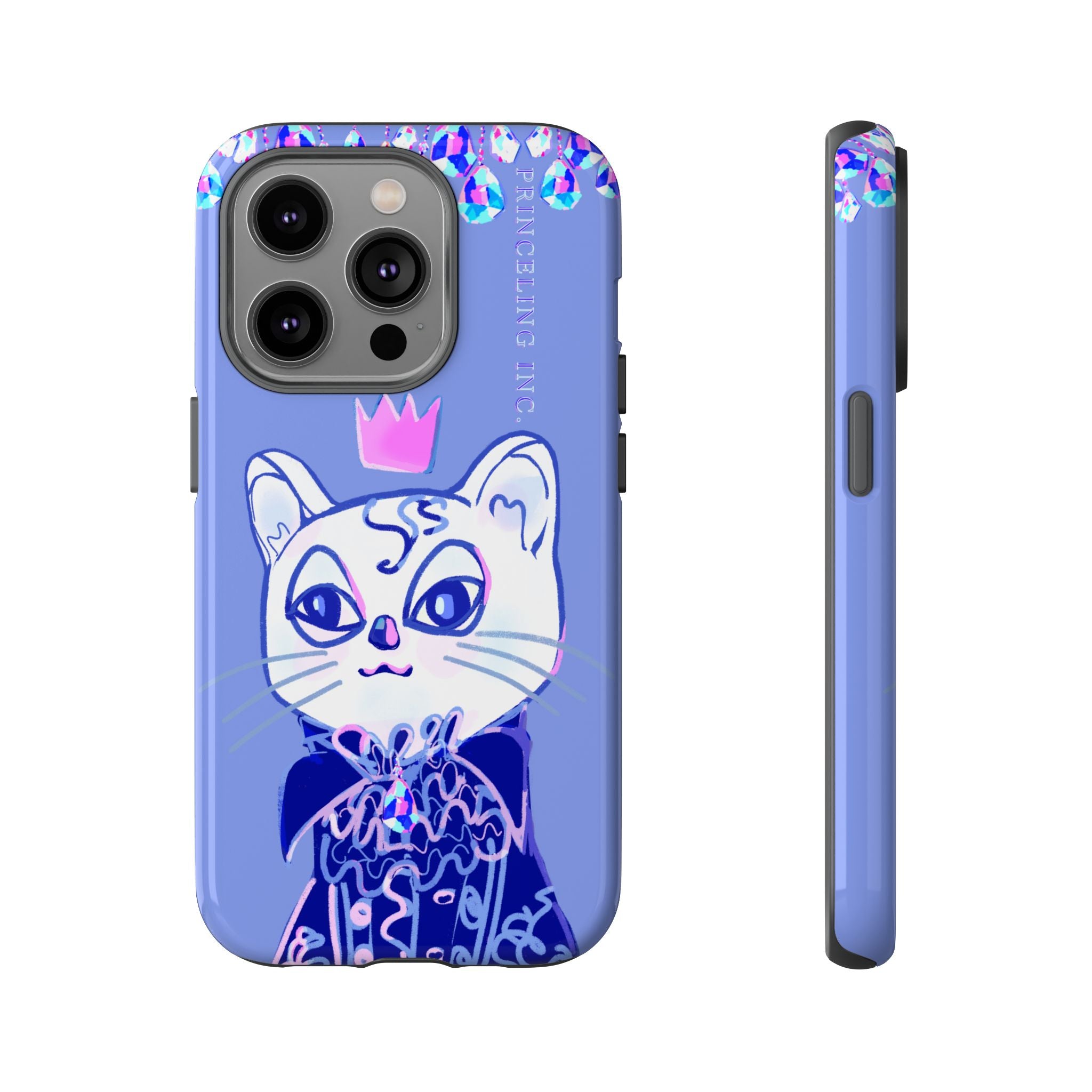 His Meowjesty iPhone Case – Purple Cat Royalty