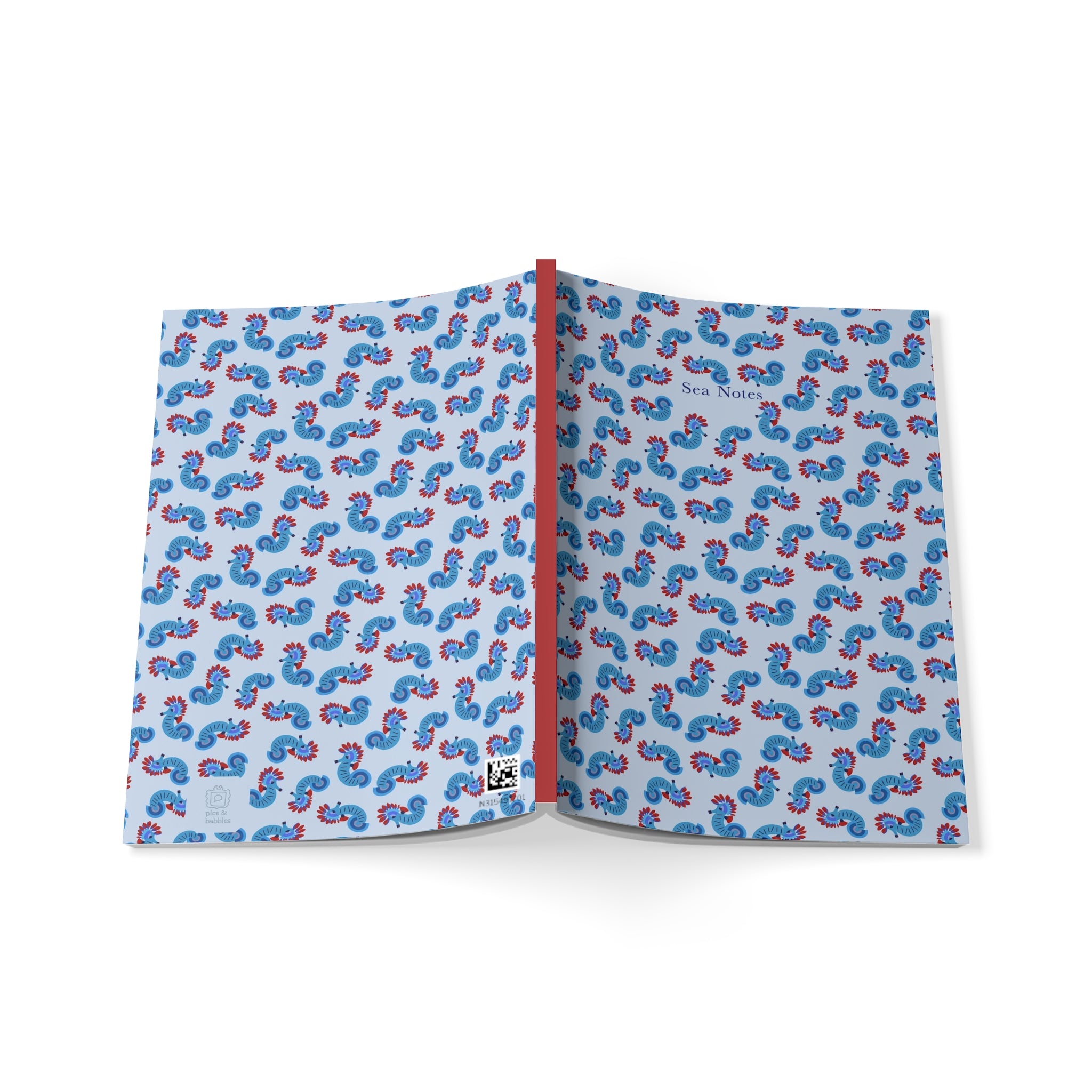 Coastal Seahorse Notebook | Mediterranean Folk Journal
