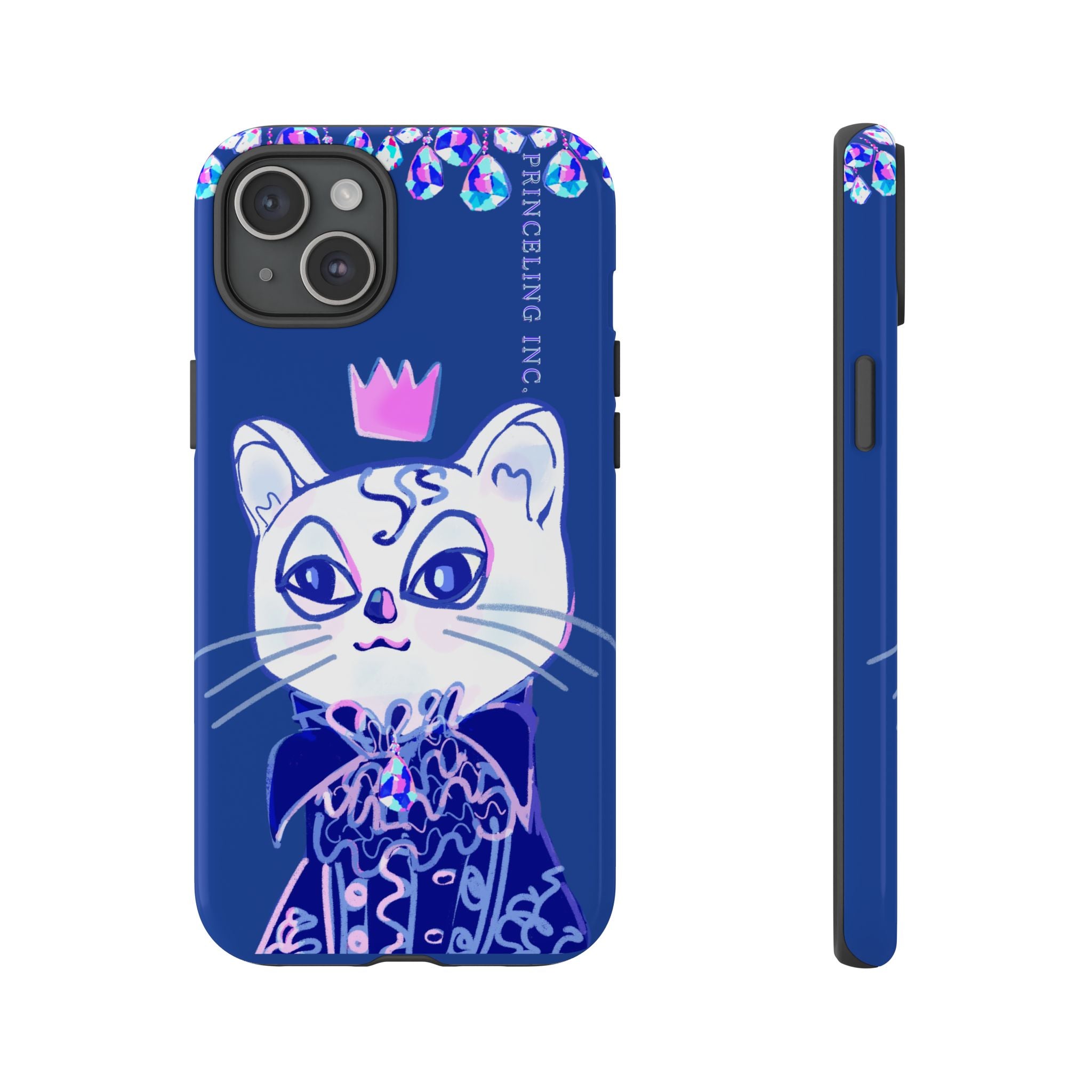 His Meowjesty iPhone Case – Indigo Cat Royalty