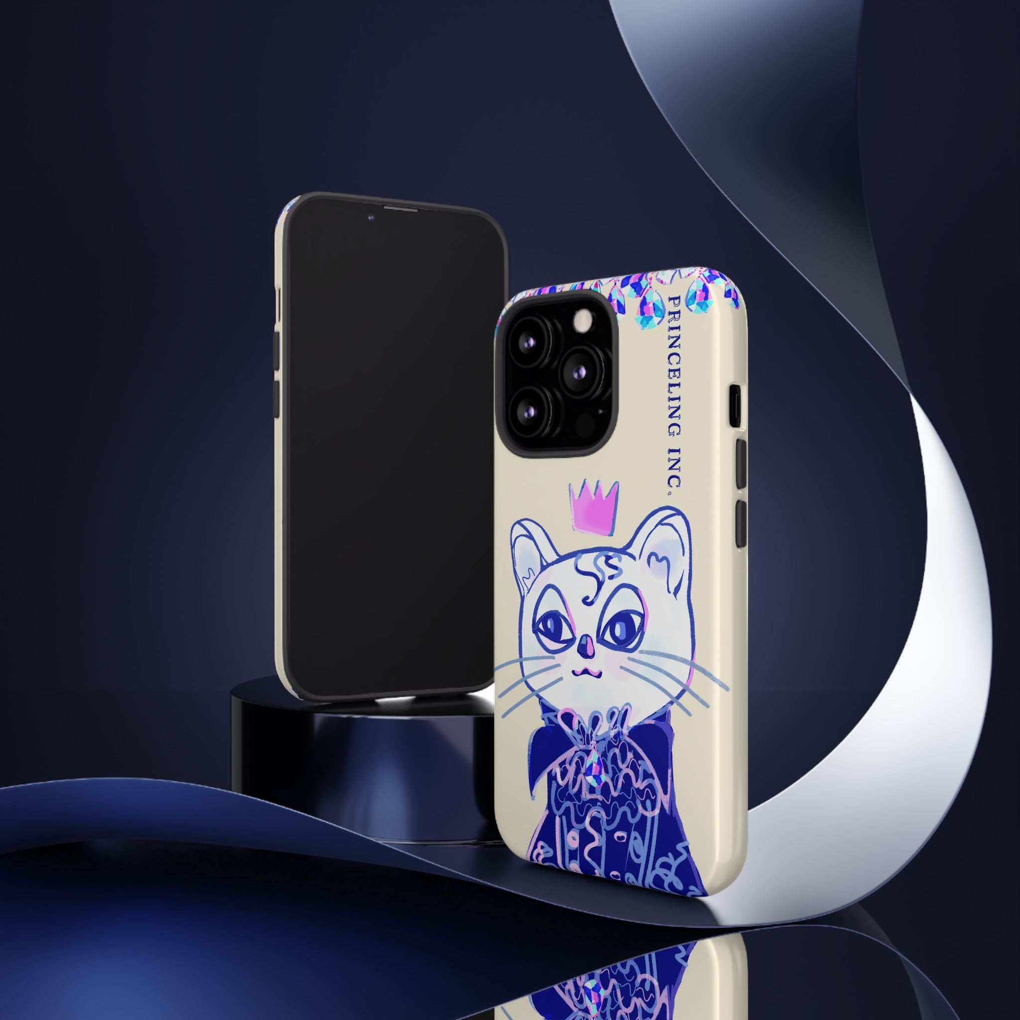 His Meowjesty iPhone Case – Soft Yellow Cat Royalty