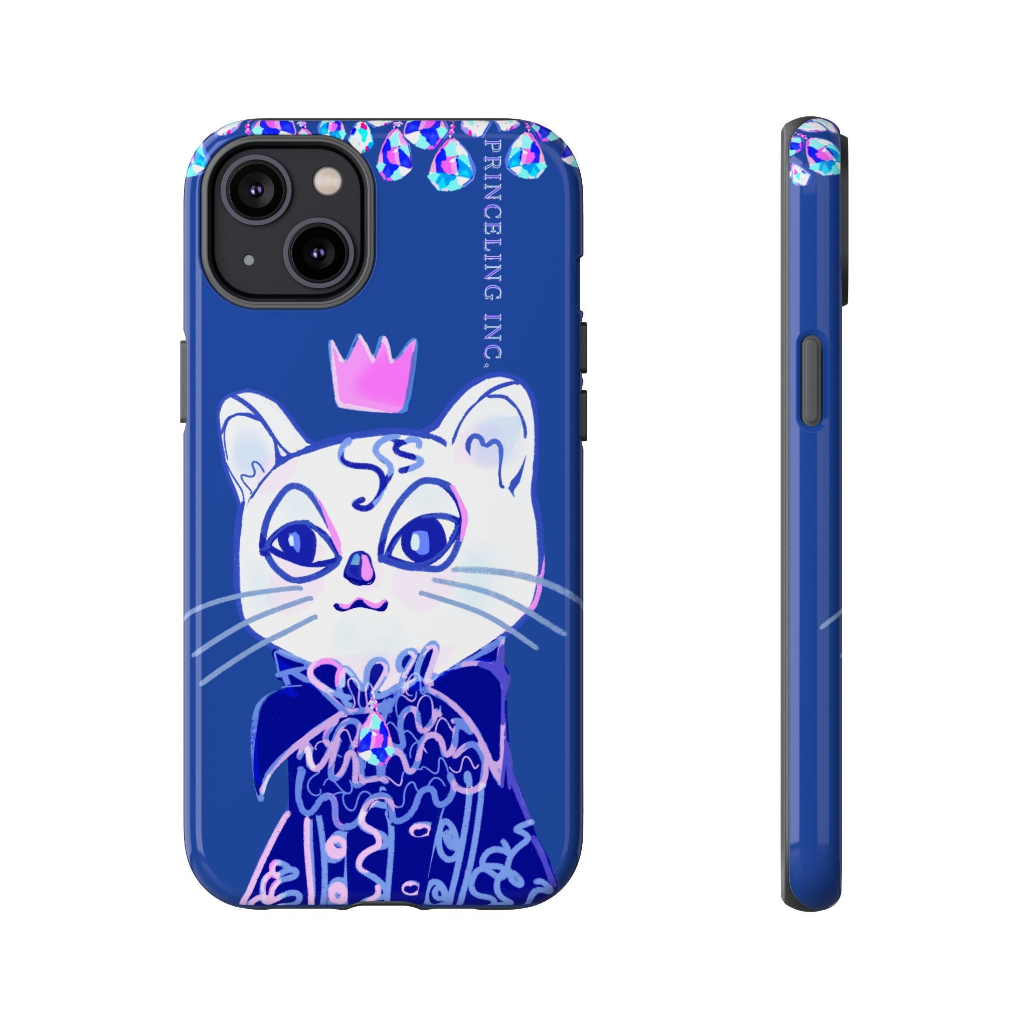 His Meowjesty iPhone Case – Indigo Cat Royalty