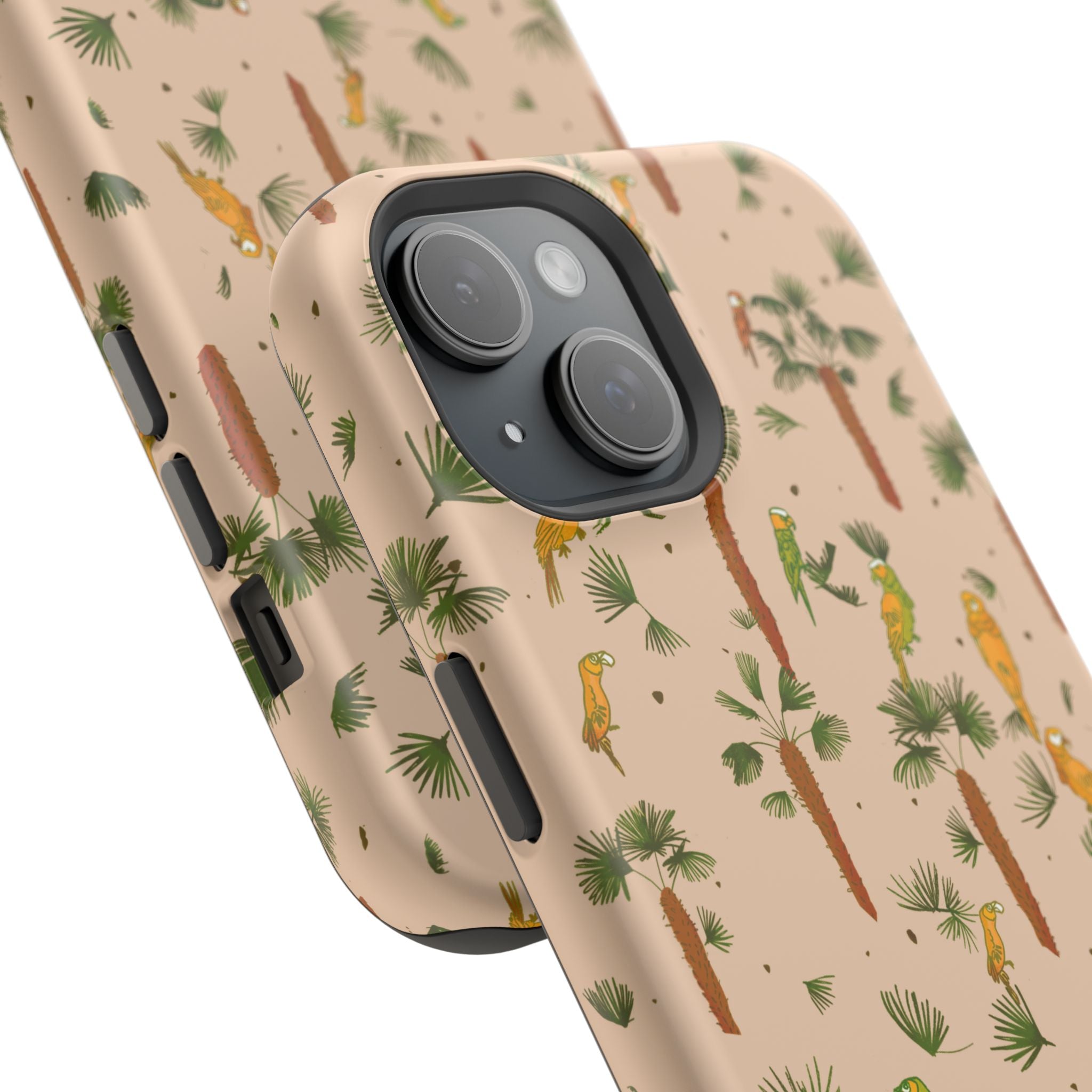 Tropical Paradise Magnetic Tough Case for iPhone Sandy Beige