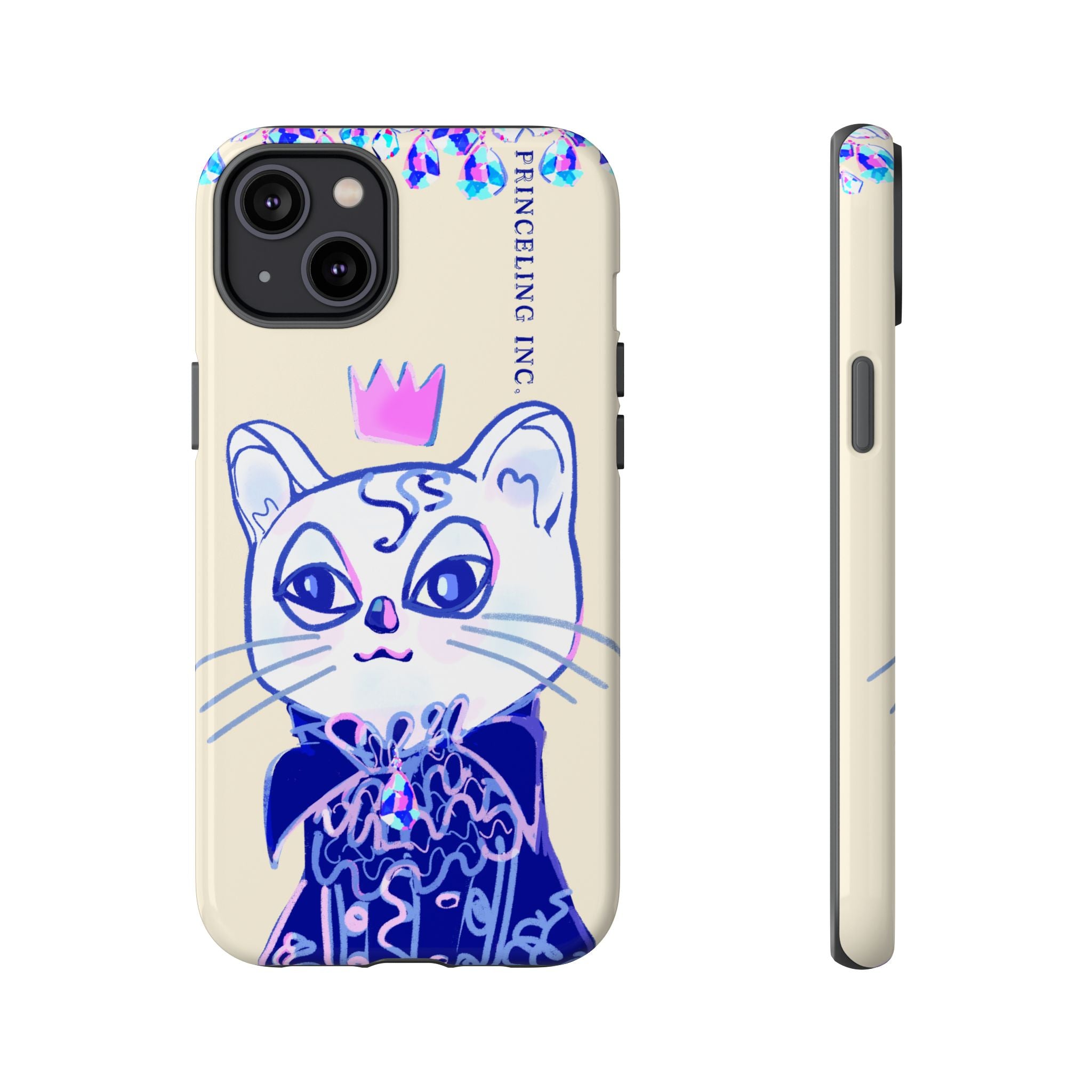His Meowjesty iPhone Case – Soft Yellow Cat Royalty