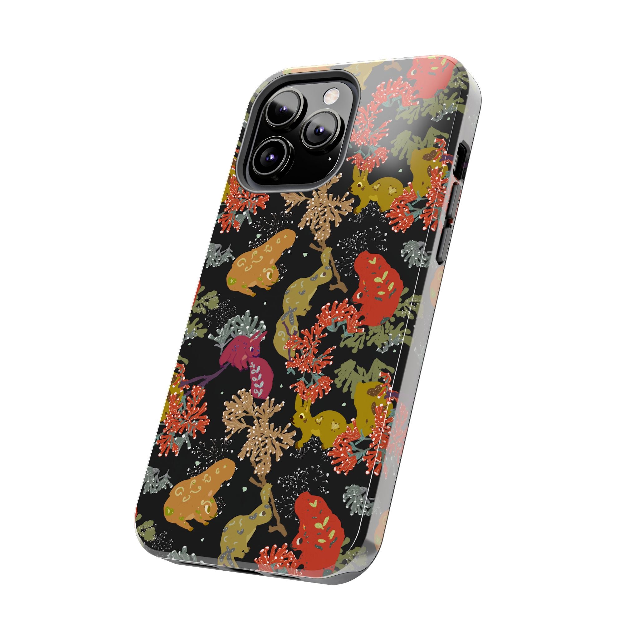 Playful Squirrels Tough Phone Case Black