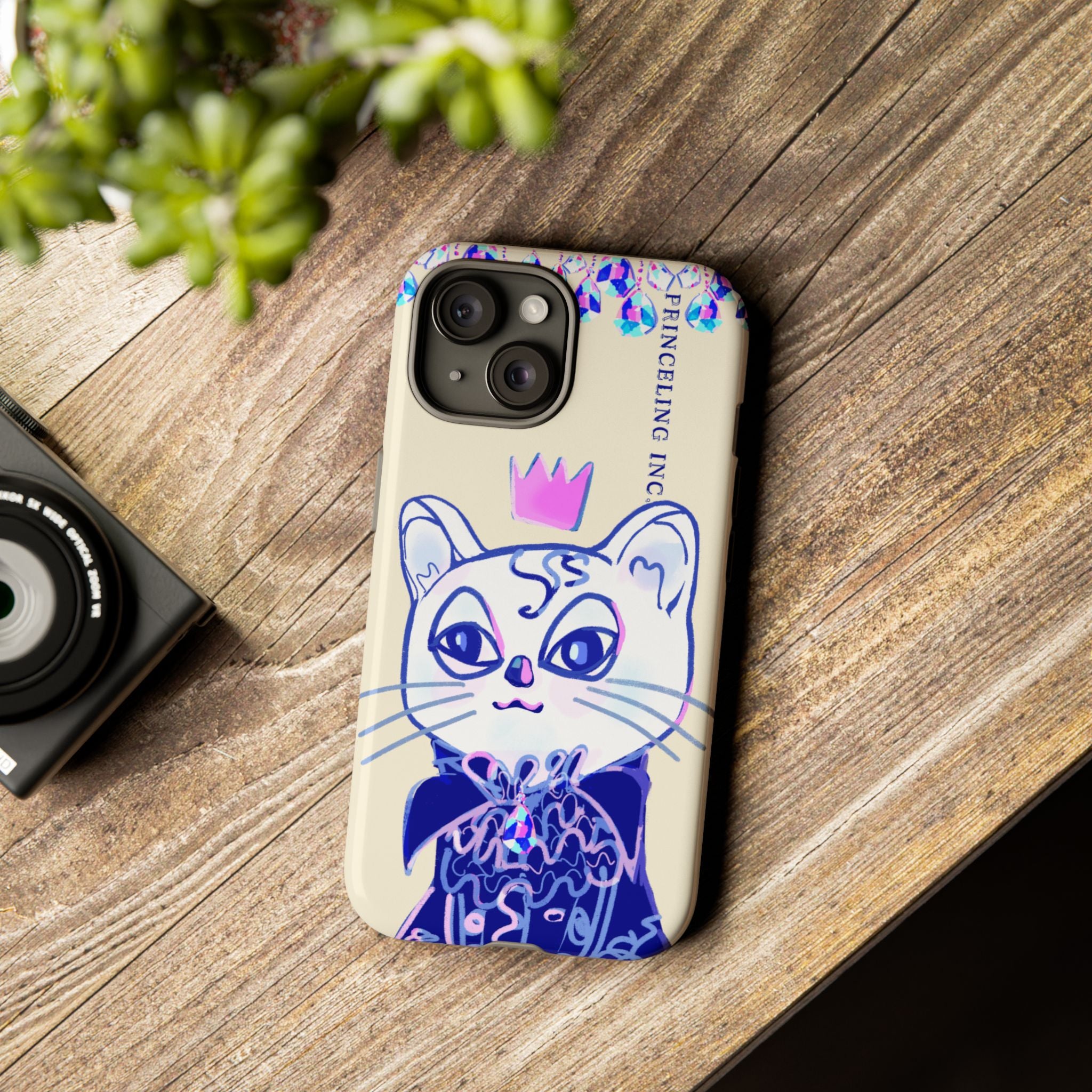 His Meowjesty iPhone Case – Soft Yellow Cat Royalty