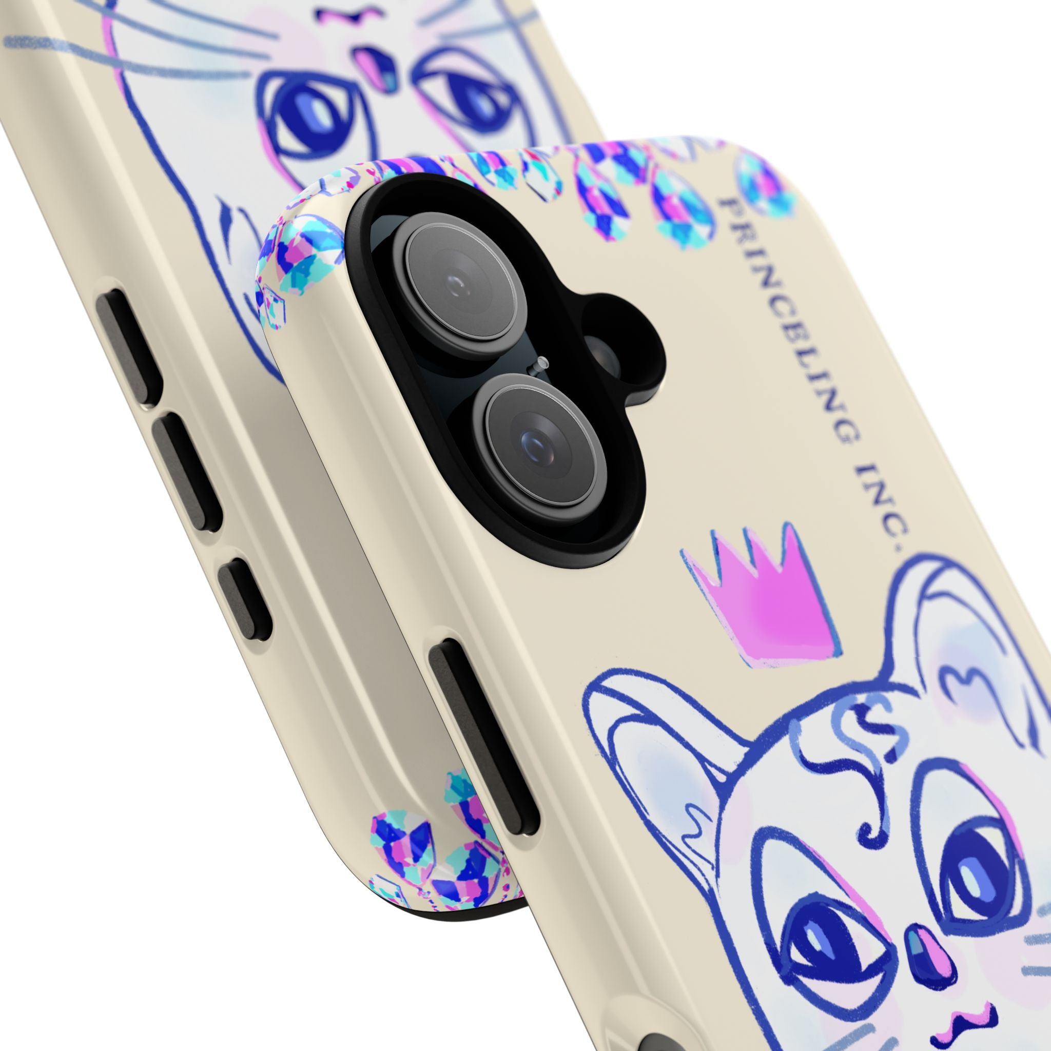 His Meowjesty iPhone Case – Soft Yellow Cat Royalty