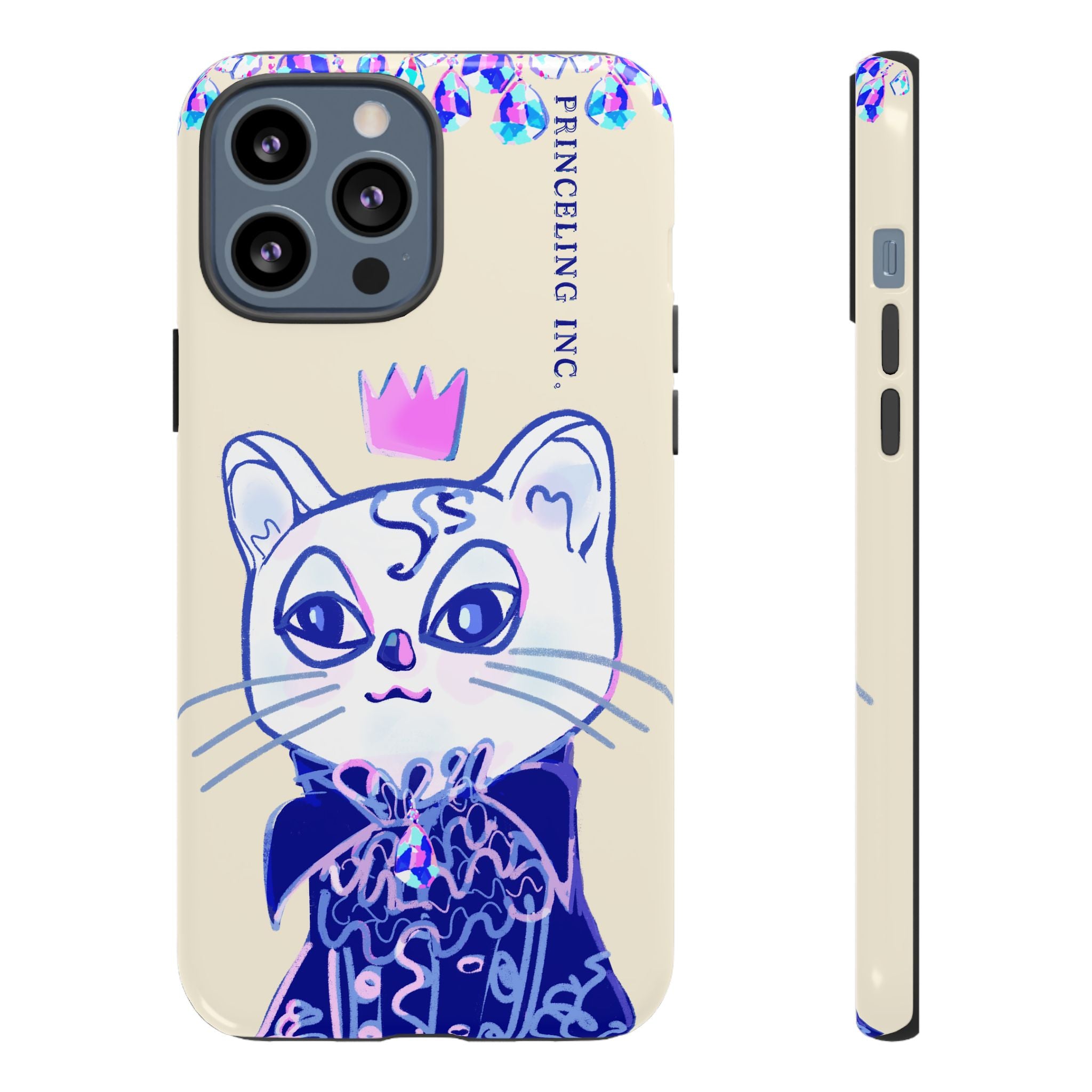 His Meowjesty iPhone Case – Soft Yellow Cat Royalty