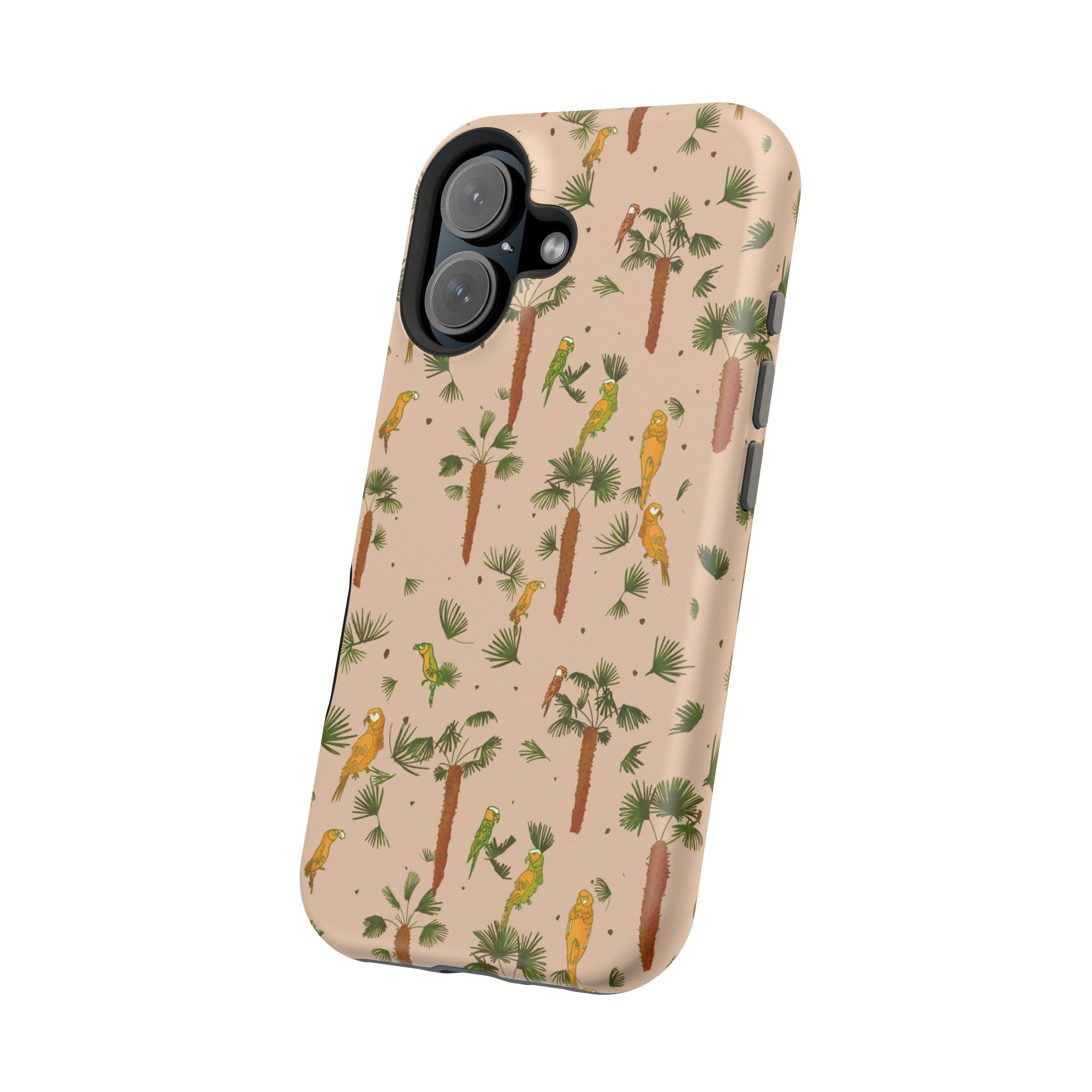 Tropical Paradise Magnetic Tough Case for iPhone Sandy Beige