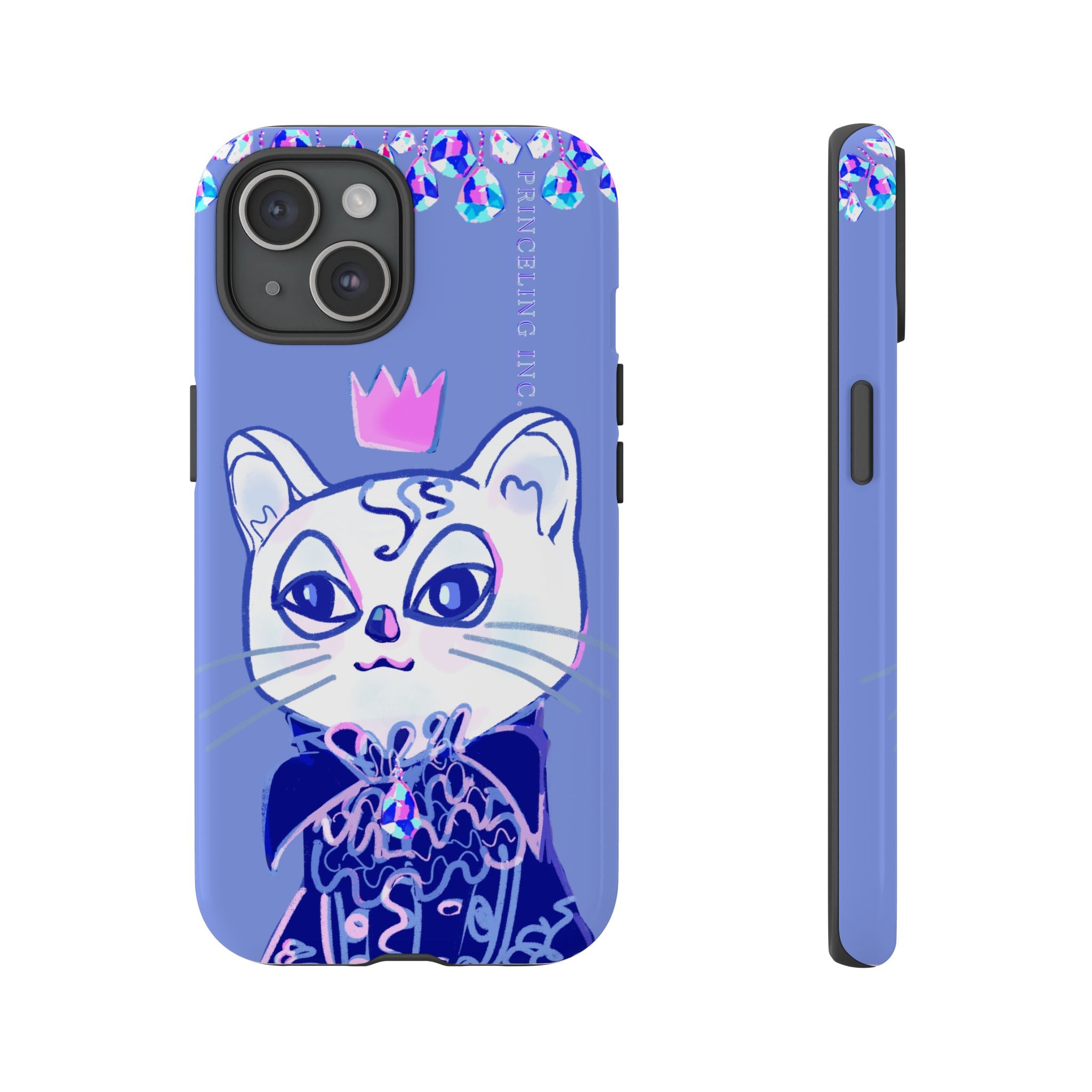 His Meowjesty iPhone Case – Purple Cat Royalty