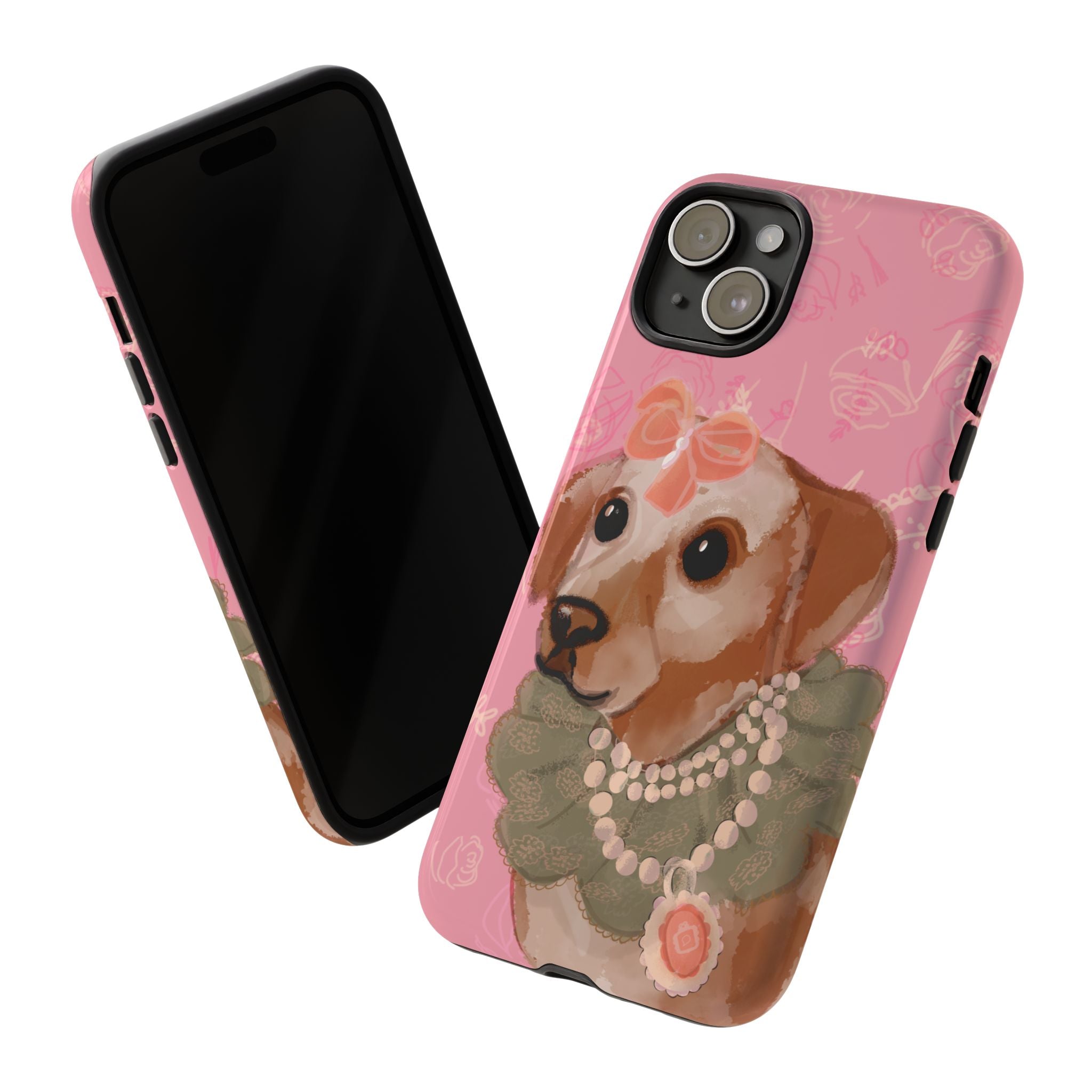 π Grande Dame Dog β Vintage Dog Portrait iPhone Case