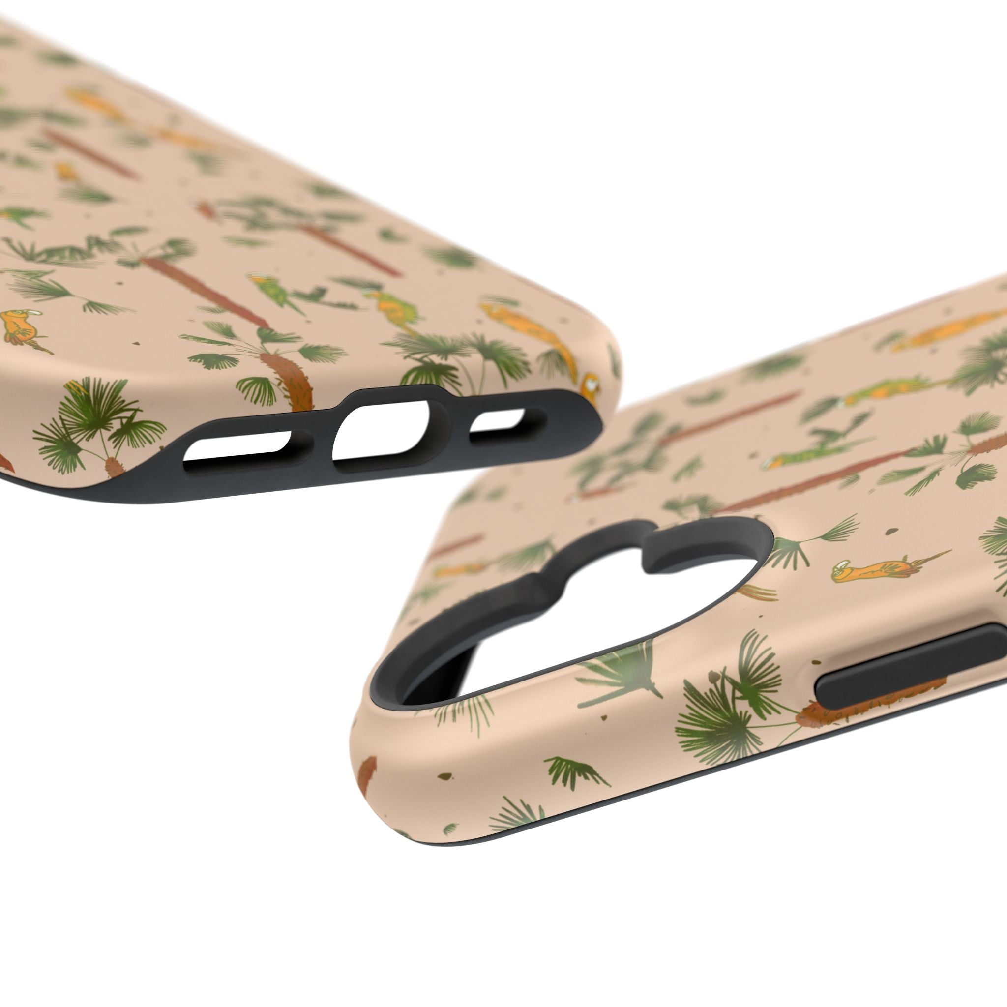 Tropical Paradise Magnetic Tough Case for iPhone Sandy Beige