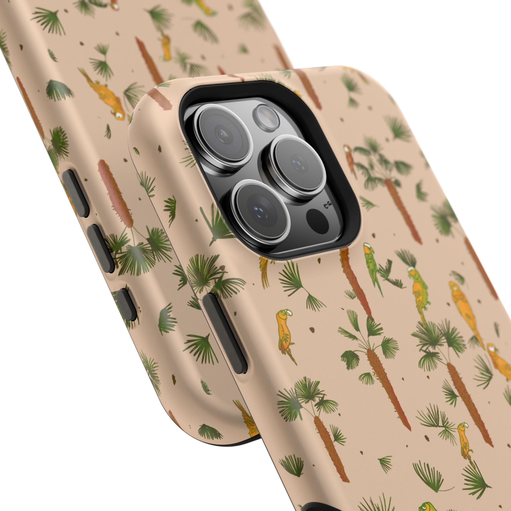 Tropical Paradise Magnetic Tough Case for iPhone Sandy Beige