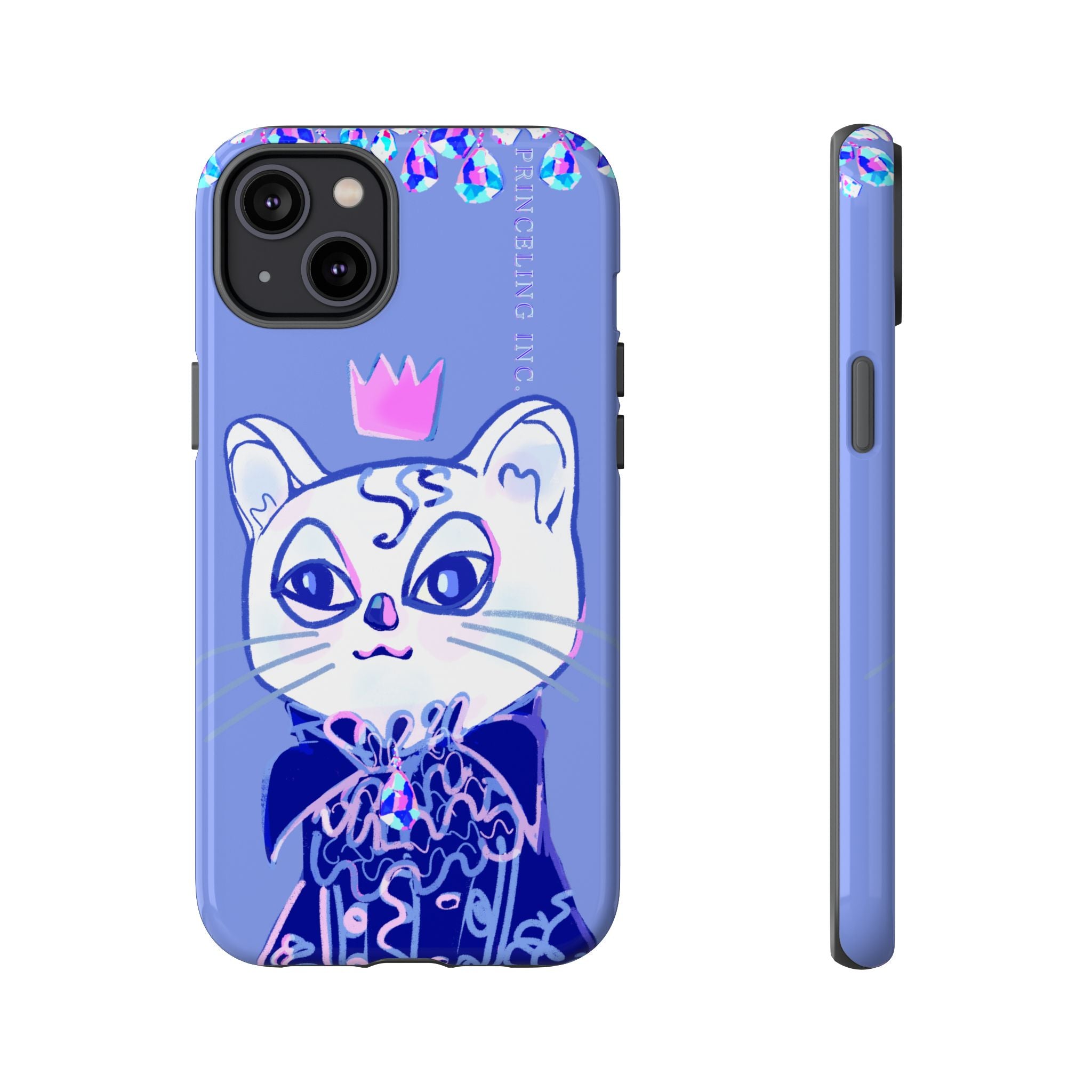 His Meowjesty iPhone Case – Purple Cat Royalty