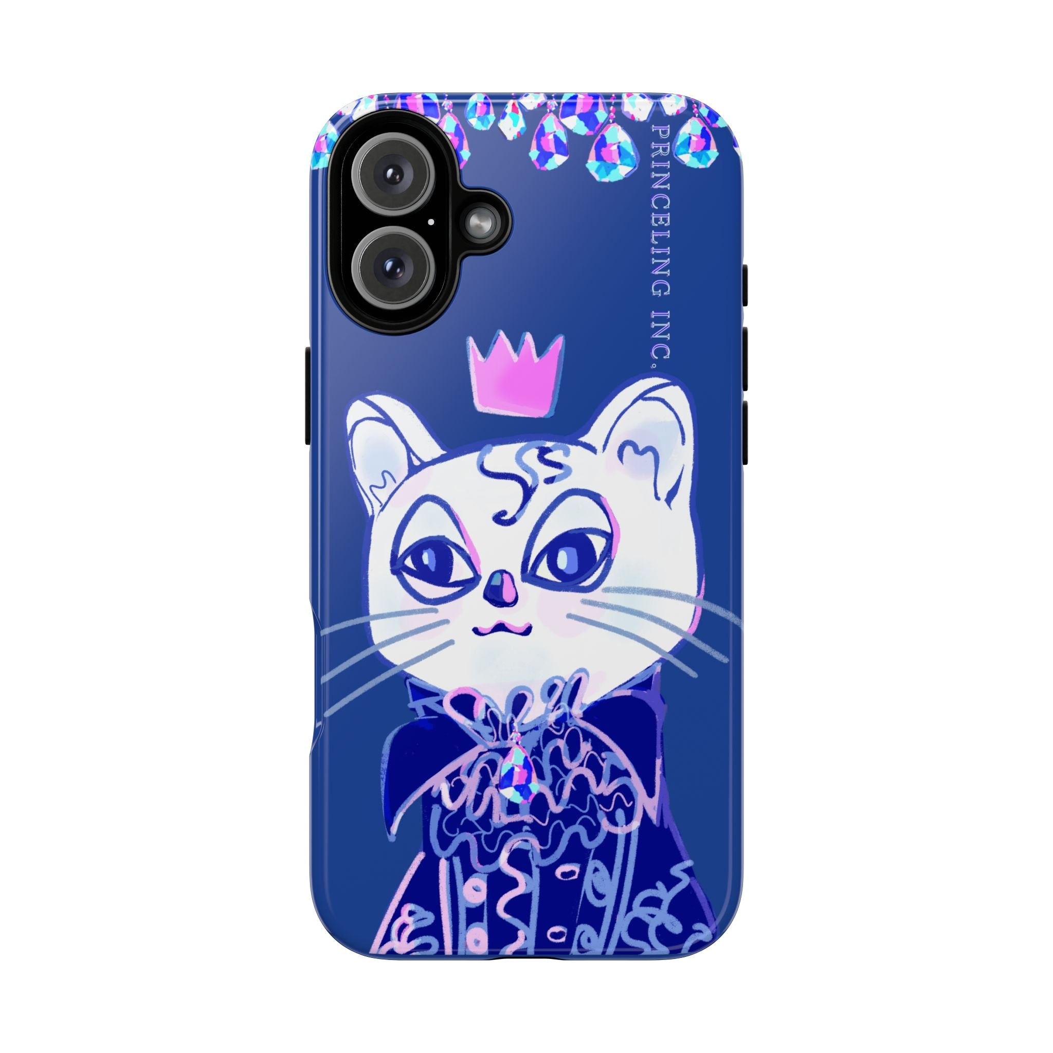 His Meowjesty iPhone Case – Indigo Cat Royalty