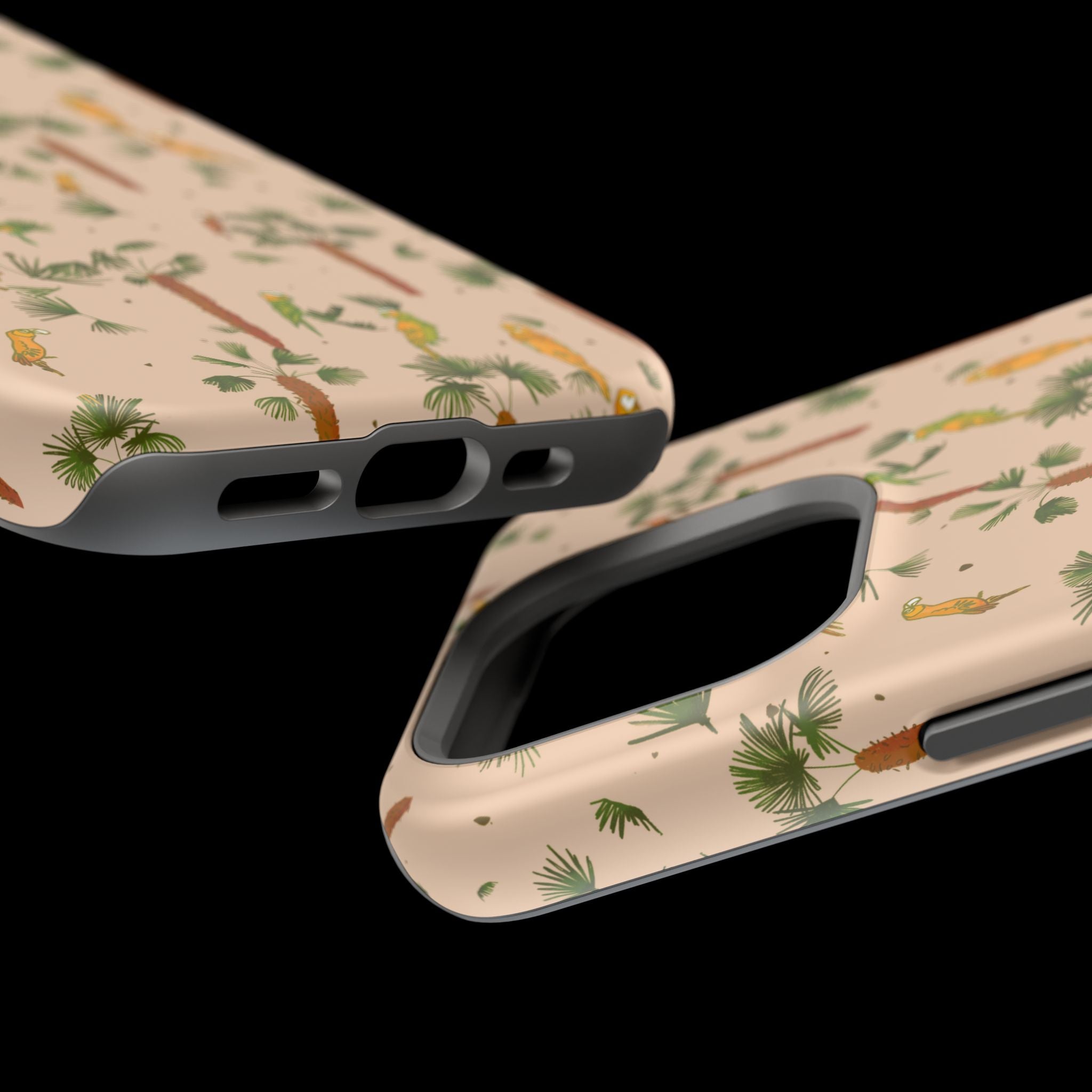 Tropical Paradise Magnetic Tough Case for iPhone Sandy Beige