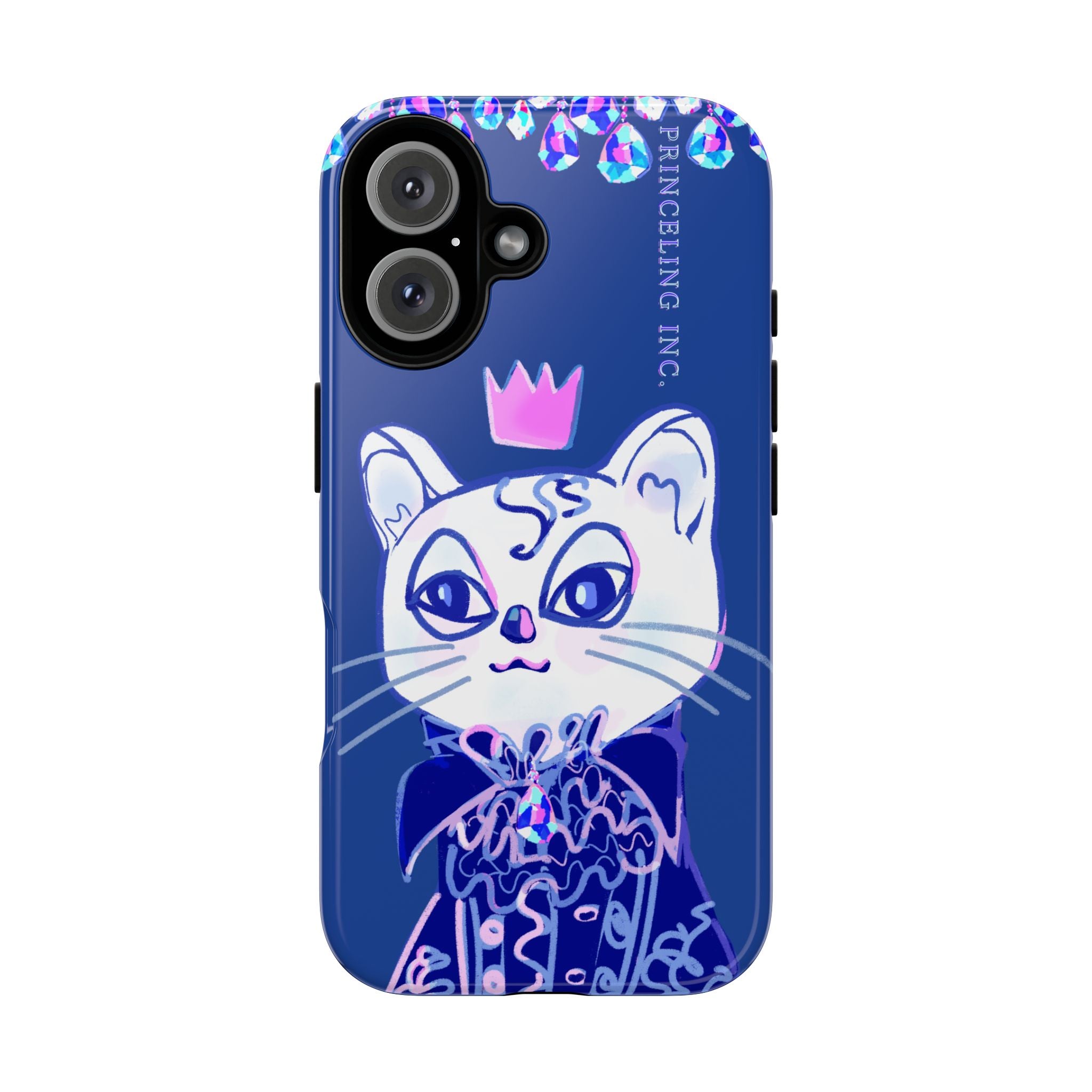 His Meowjesty iPhone Case – Indigo Cat Royalty