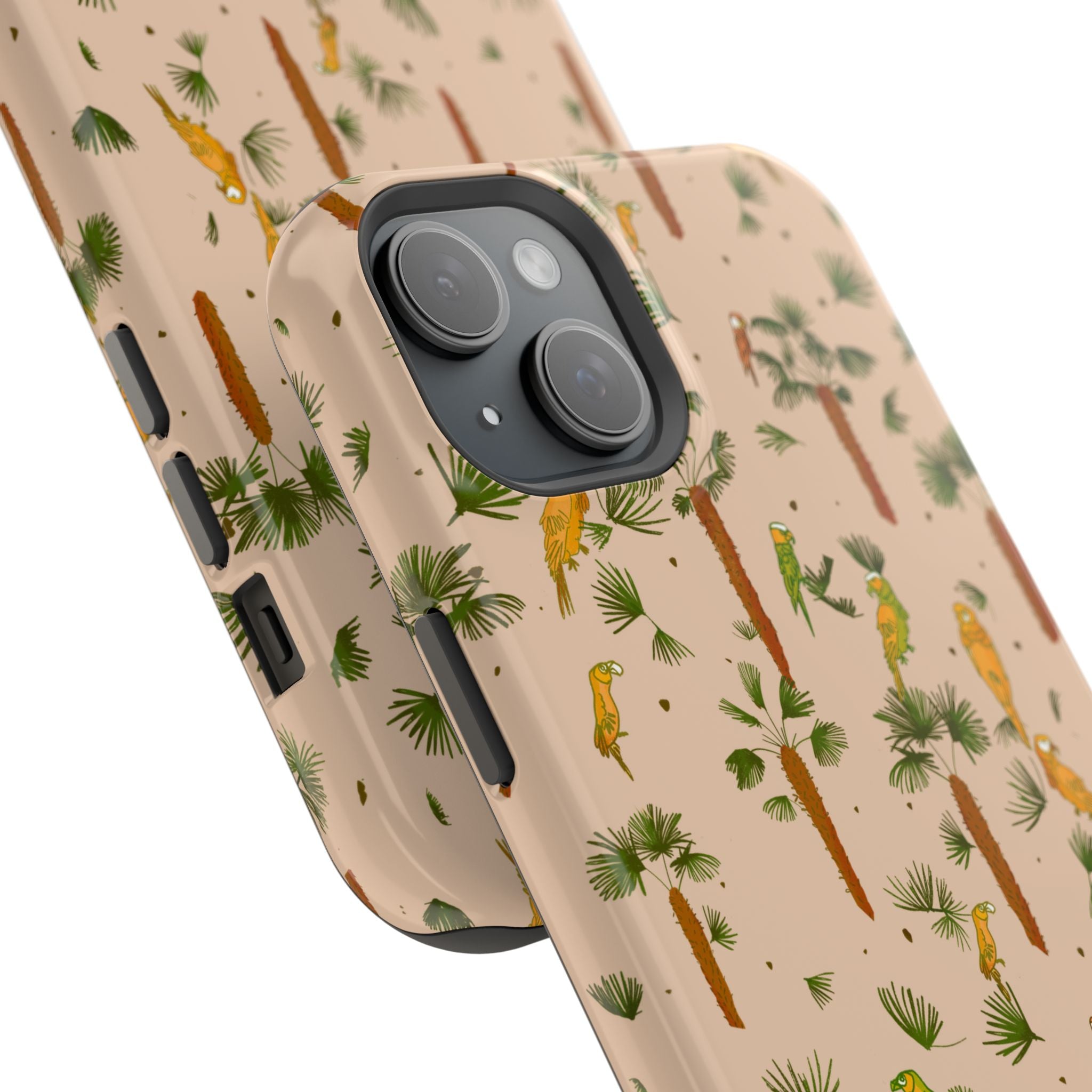 Tropical Paradise Magnetic Tough Case for iPhone Sandy Beige