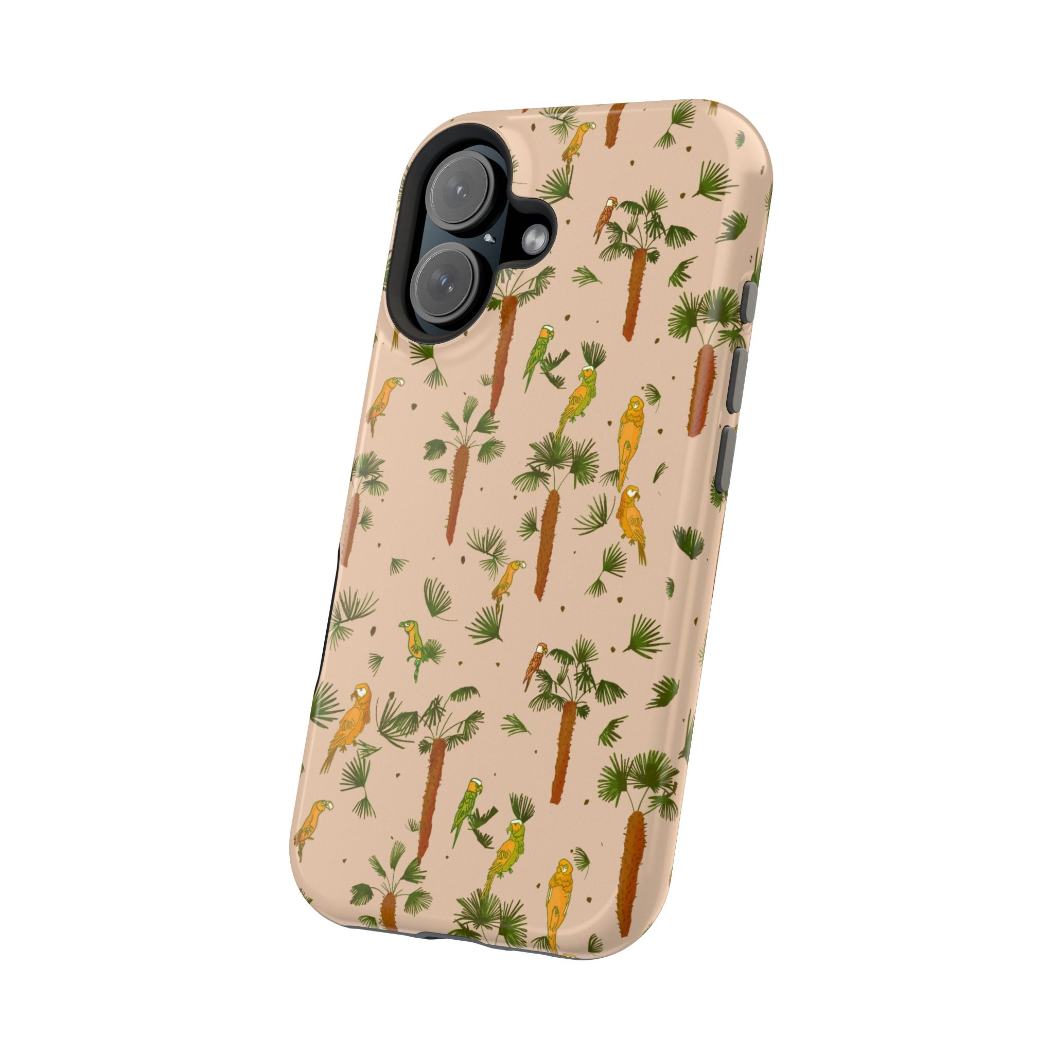 Tropical Paradise Magnetic Tough Case for iPhone Sandy Beige