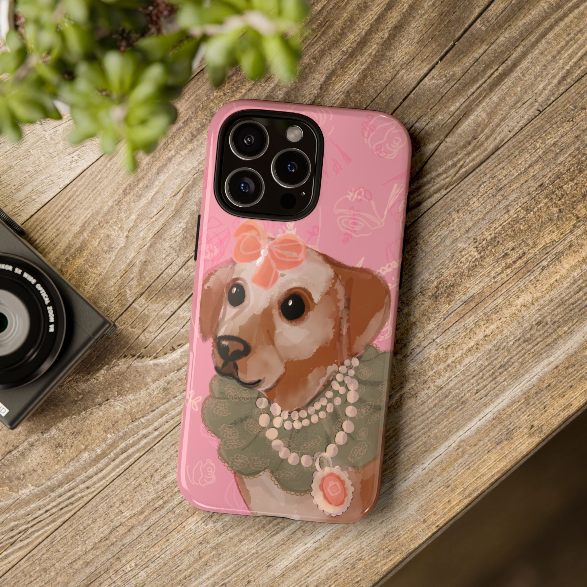 π Grande Dame Dog β Vintage Dog Portrait iPhone Case