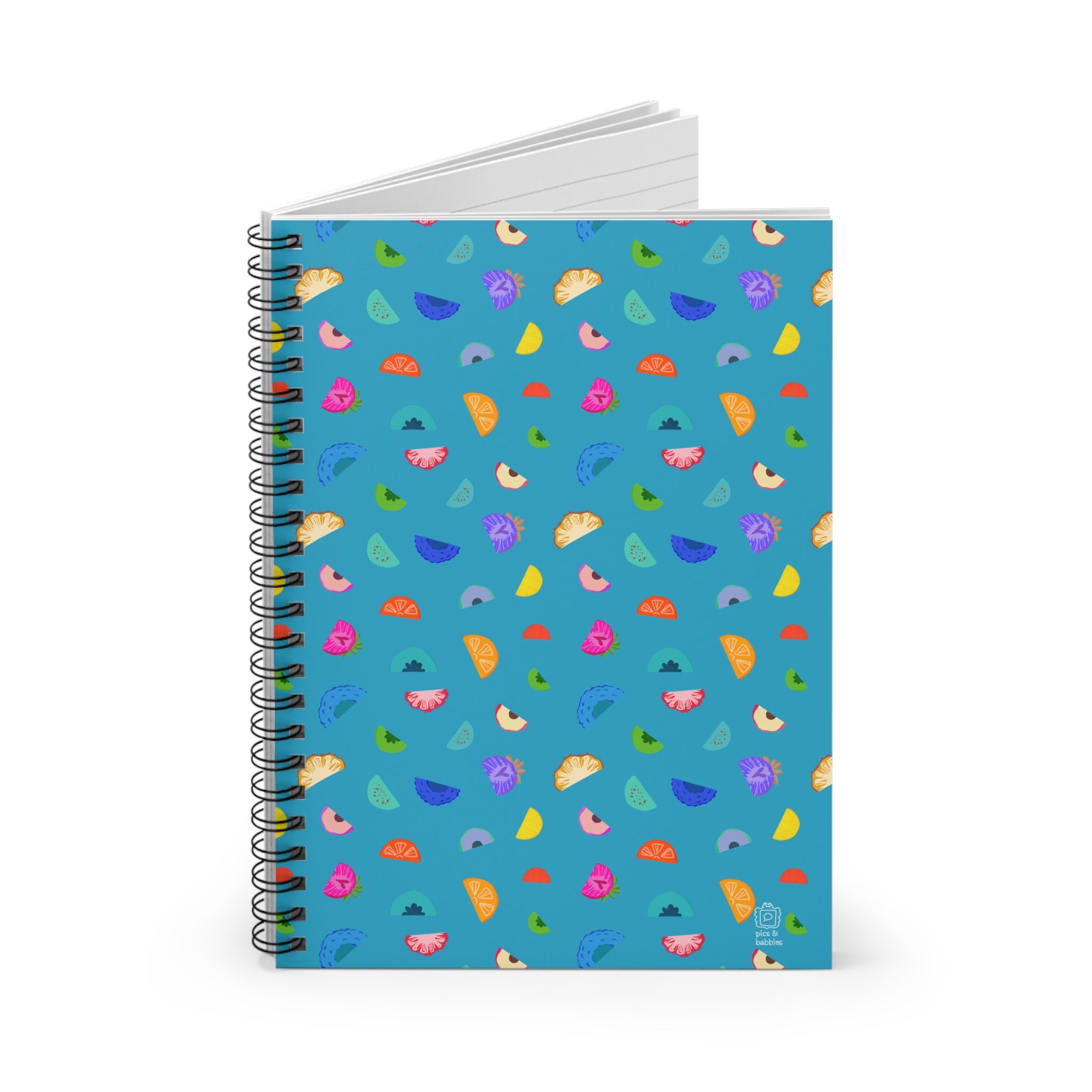 🍍 Tutti Frutti Spiral Notebook Tropical Teal