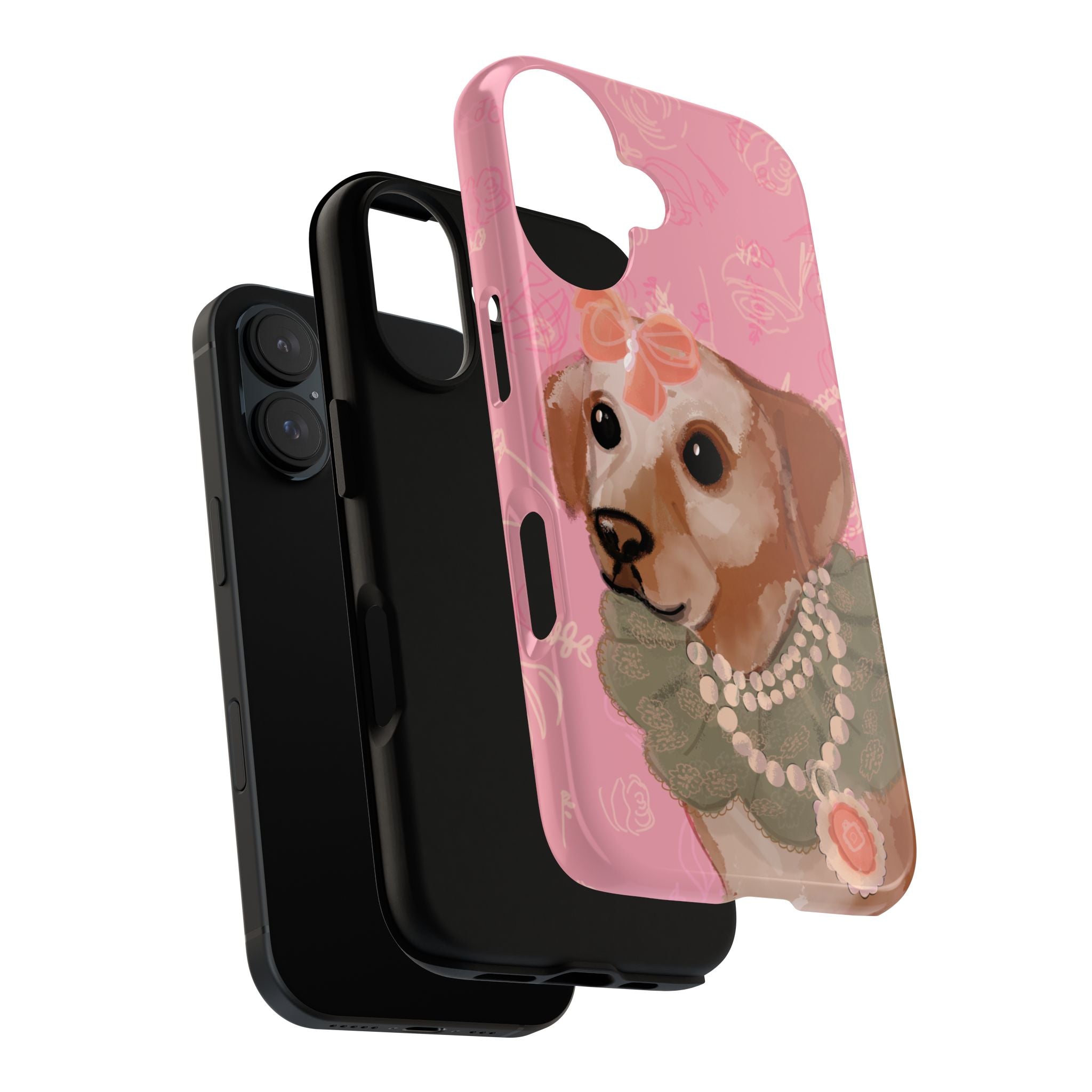 π Grande Dame Dog β Vintage Dog Portrait iPhone Case
