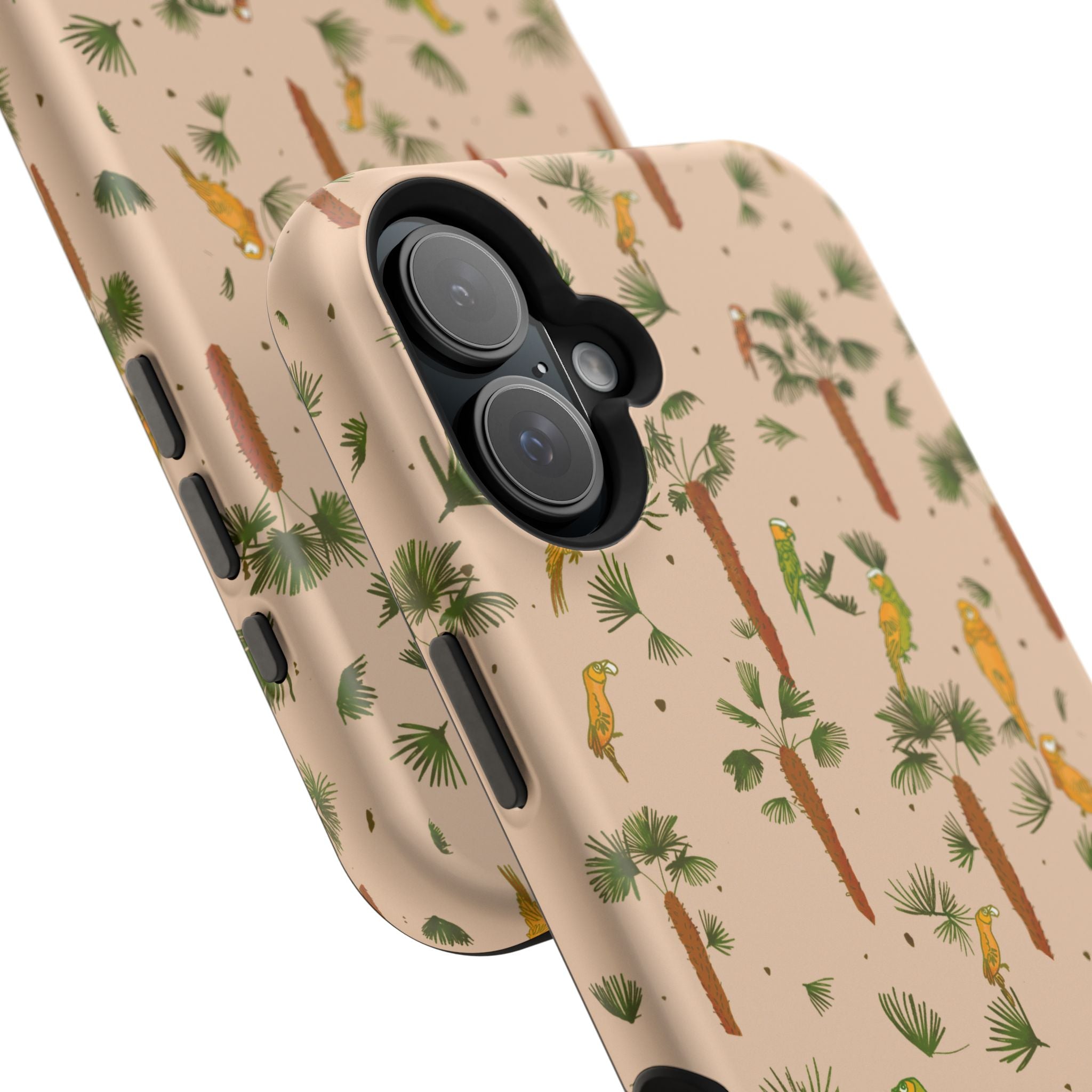 Tropical Paradise Magnetic Tough Case for iPhone Sandy Beige