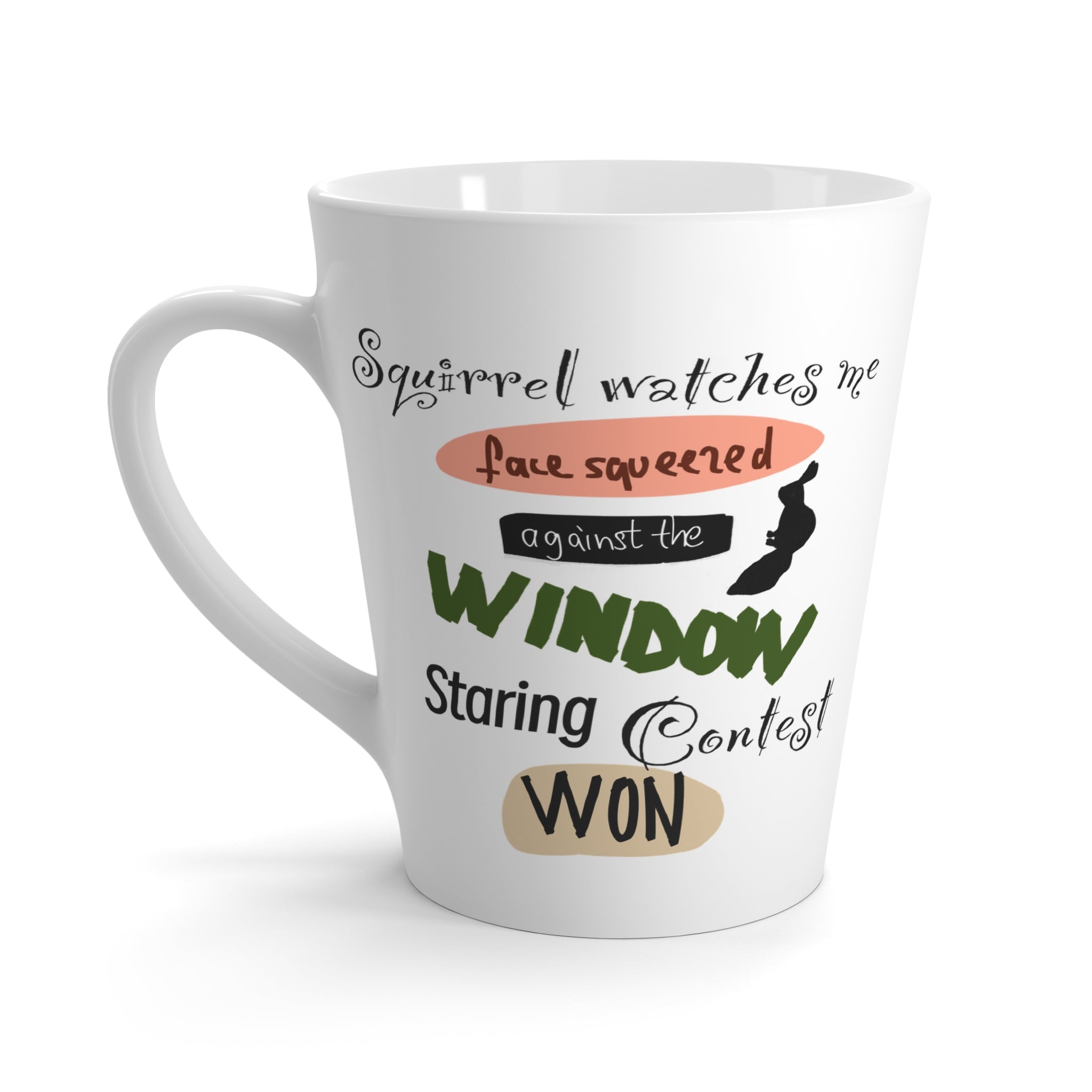 Window Staring Contest – Squirrel Edition Mug