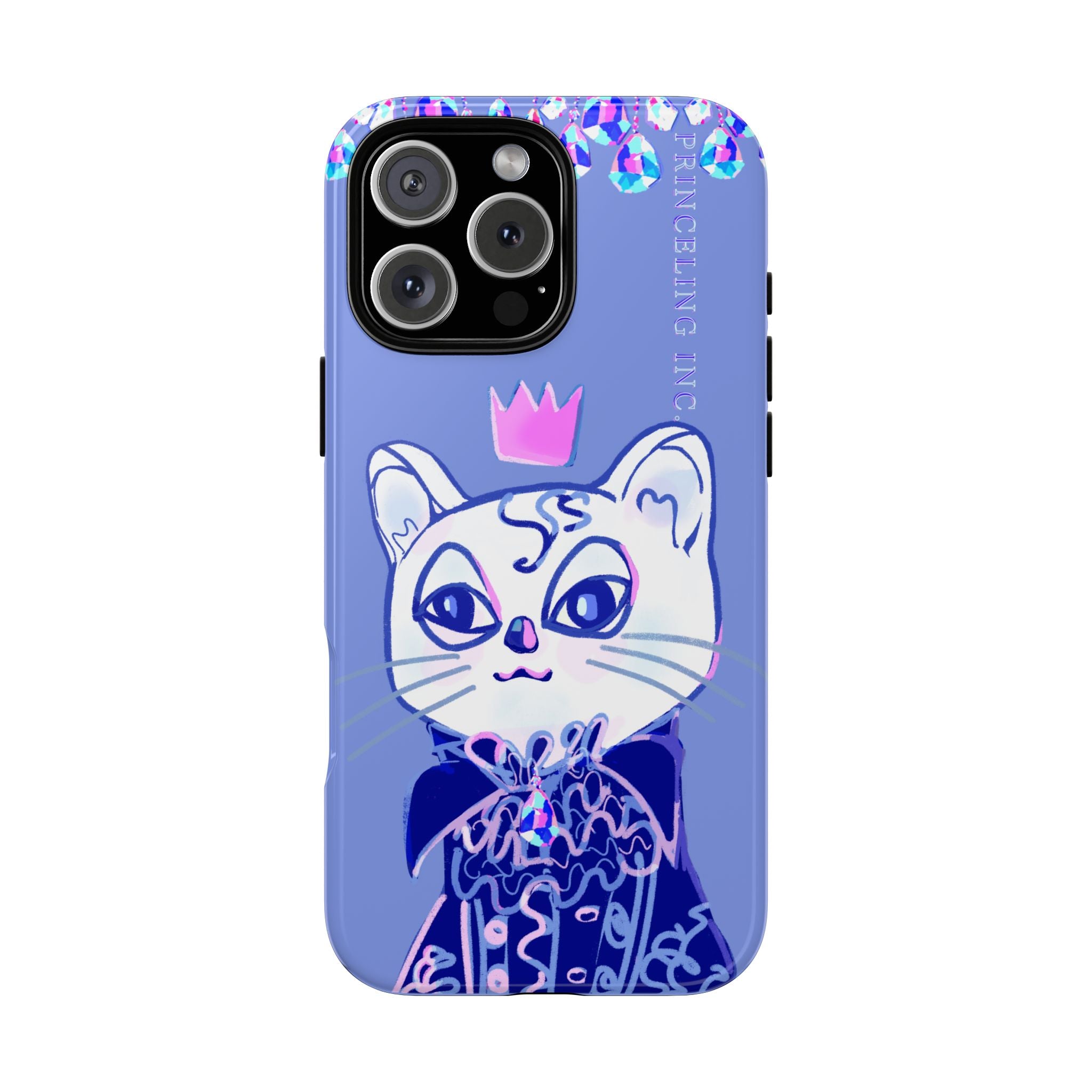 His Meowjesty iPhone Case – Purple Cat Royalty