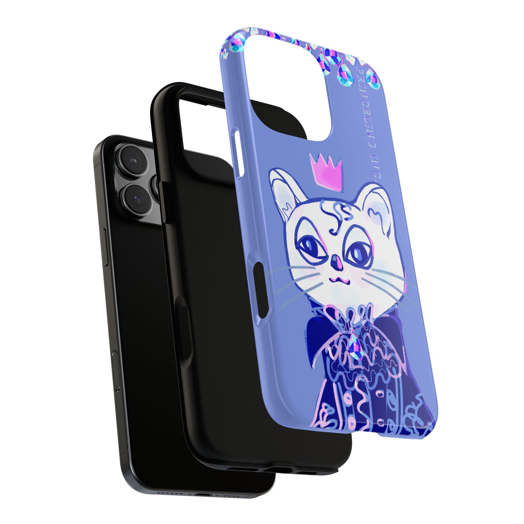 His Meowjesty iPhone Case – Purple Cat Royalty