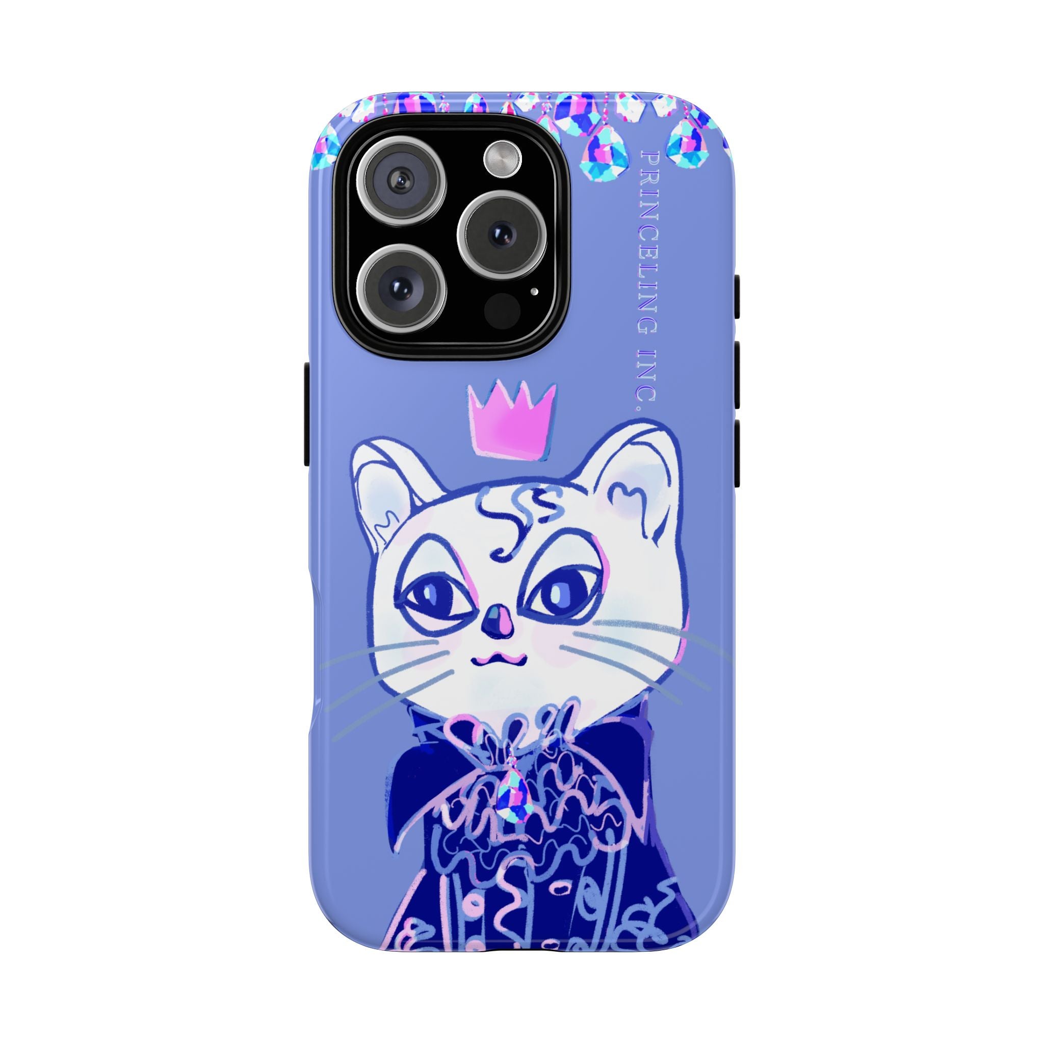 His Meowjesty iPhone Case – Purple Cat Royalty