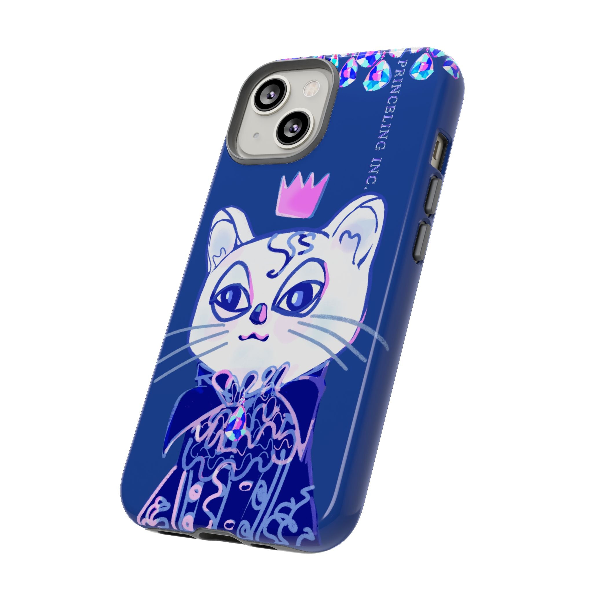 His Meowjesty iPhone Case – Indigo Cat Royalty