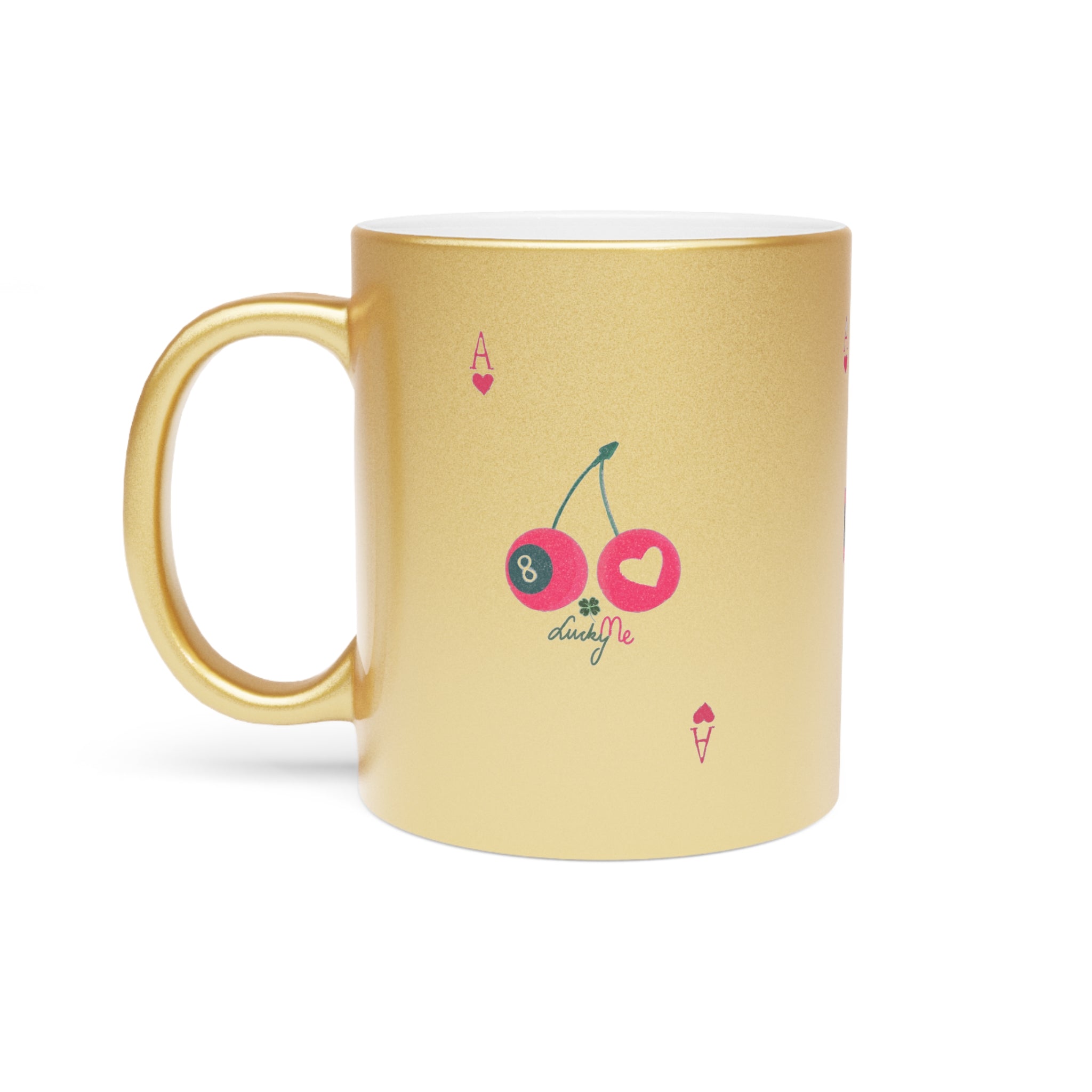 🍒 Lucky Cherry Metallic Mug