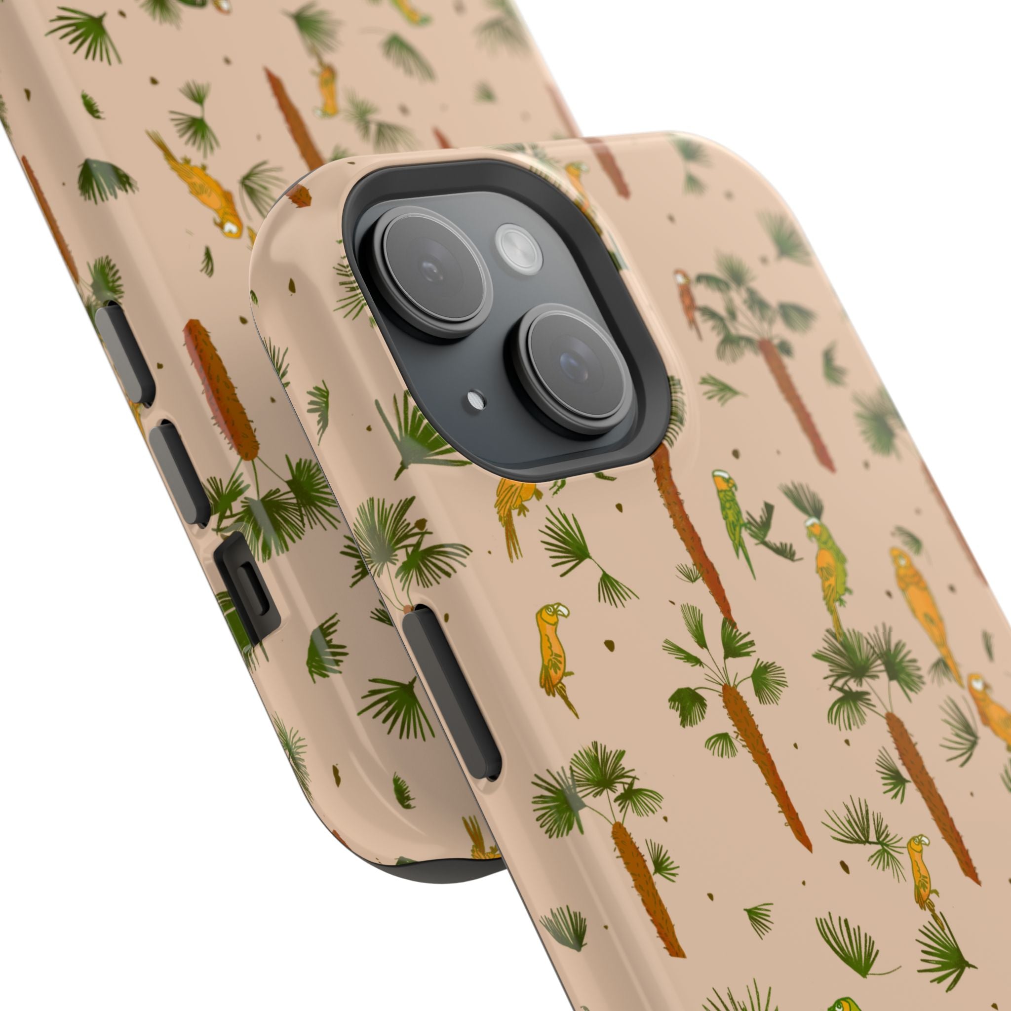 Tropical Paradise Magnetic Tough Case for iPhone Sandy Beige