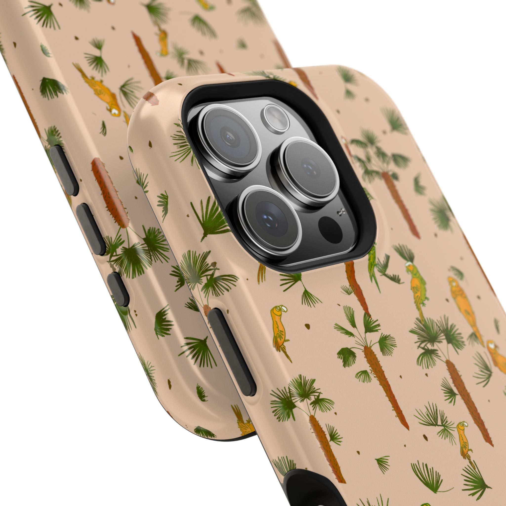 Tropical Paradise Magnetic Tough Case for iPhone Sandy Beige