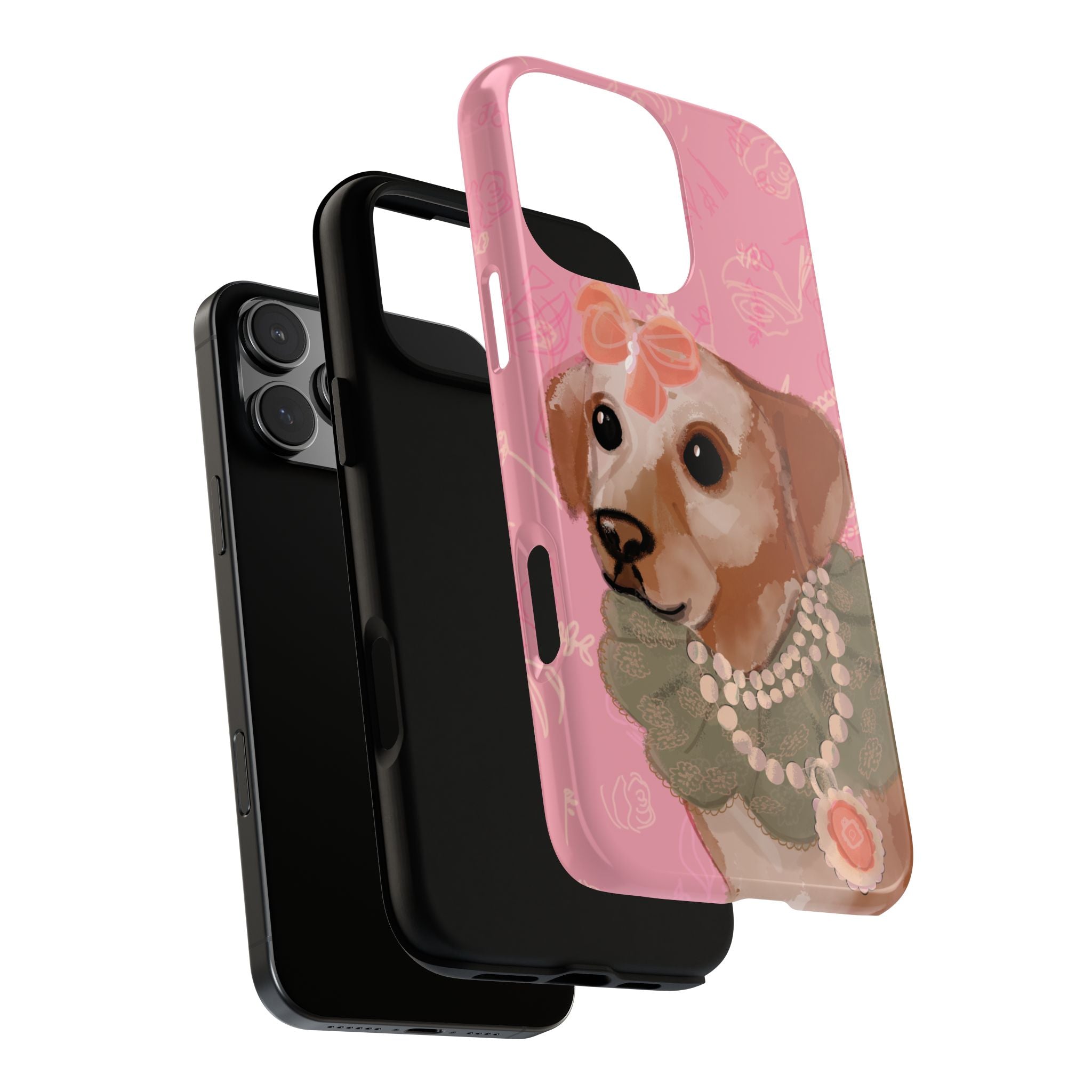 π Grande Dame Dog β Vintage Dog Portrait iPhone Case