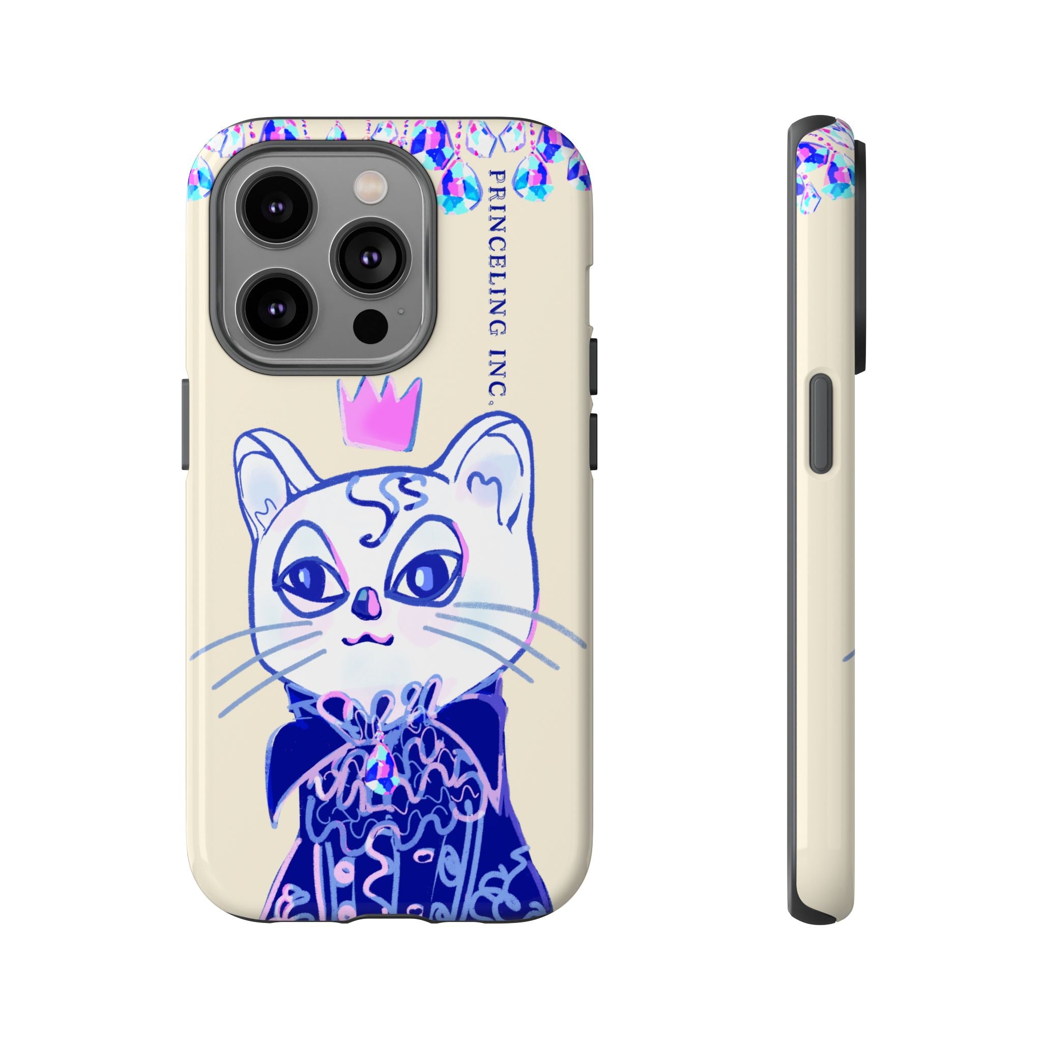 His Meowjesty iPhone Case – Soft Yellow Cat Royalty