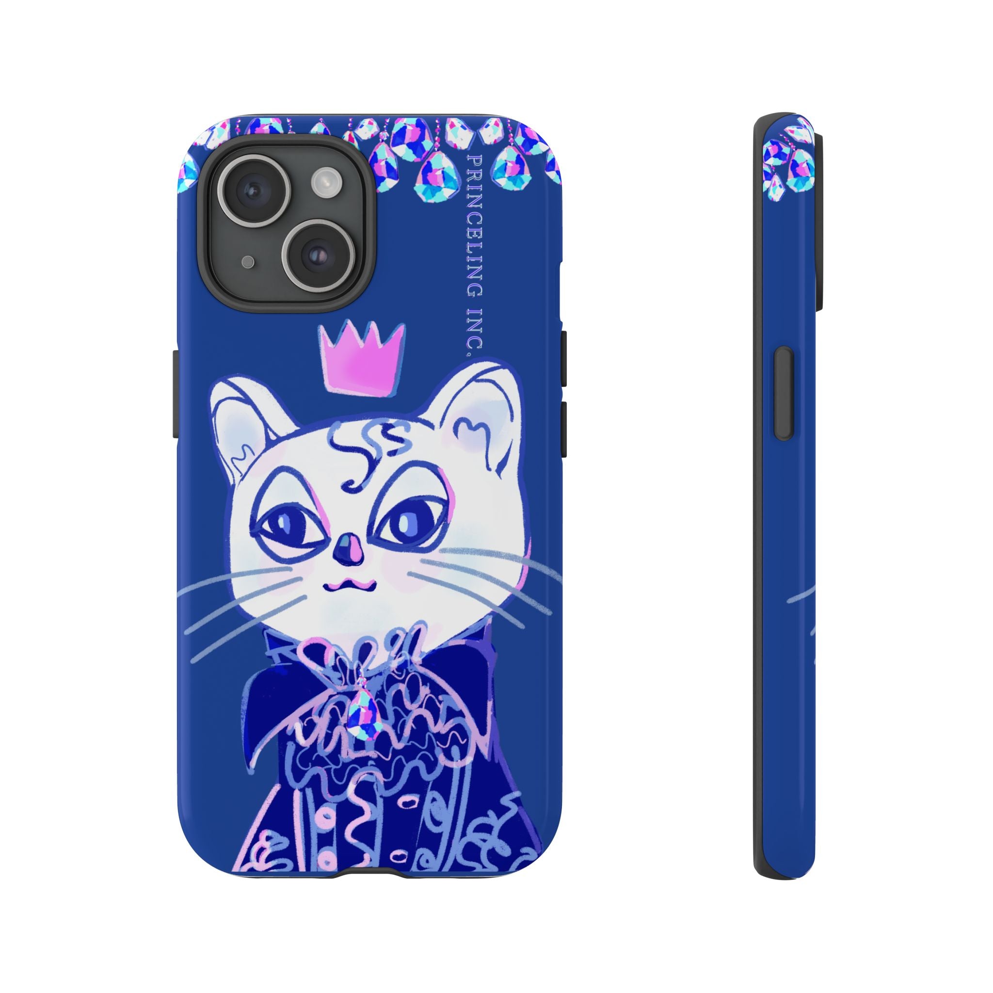 His Meowjesty iPhone Case – Indigo Cat Royalty