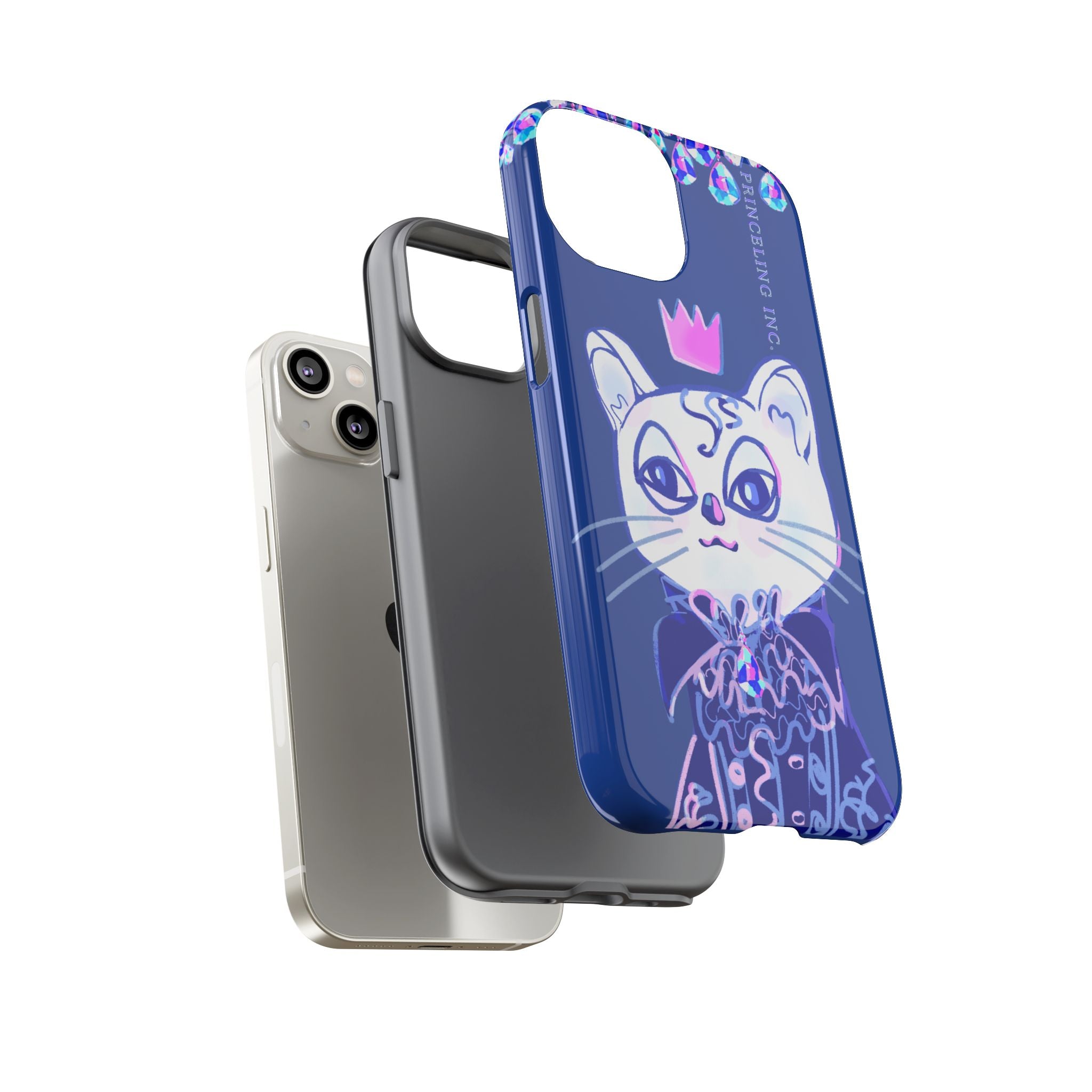 His Meowjesty iPhone Case – Indigo Cat Royalty