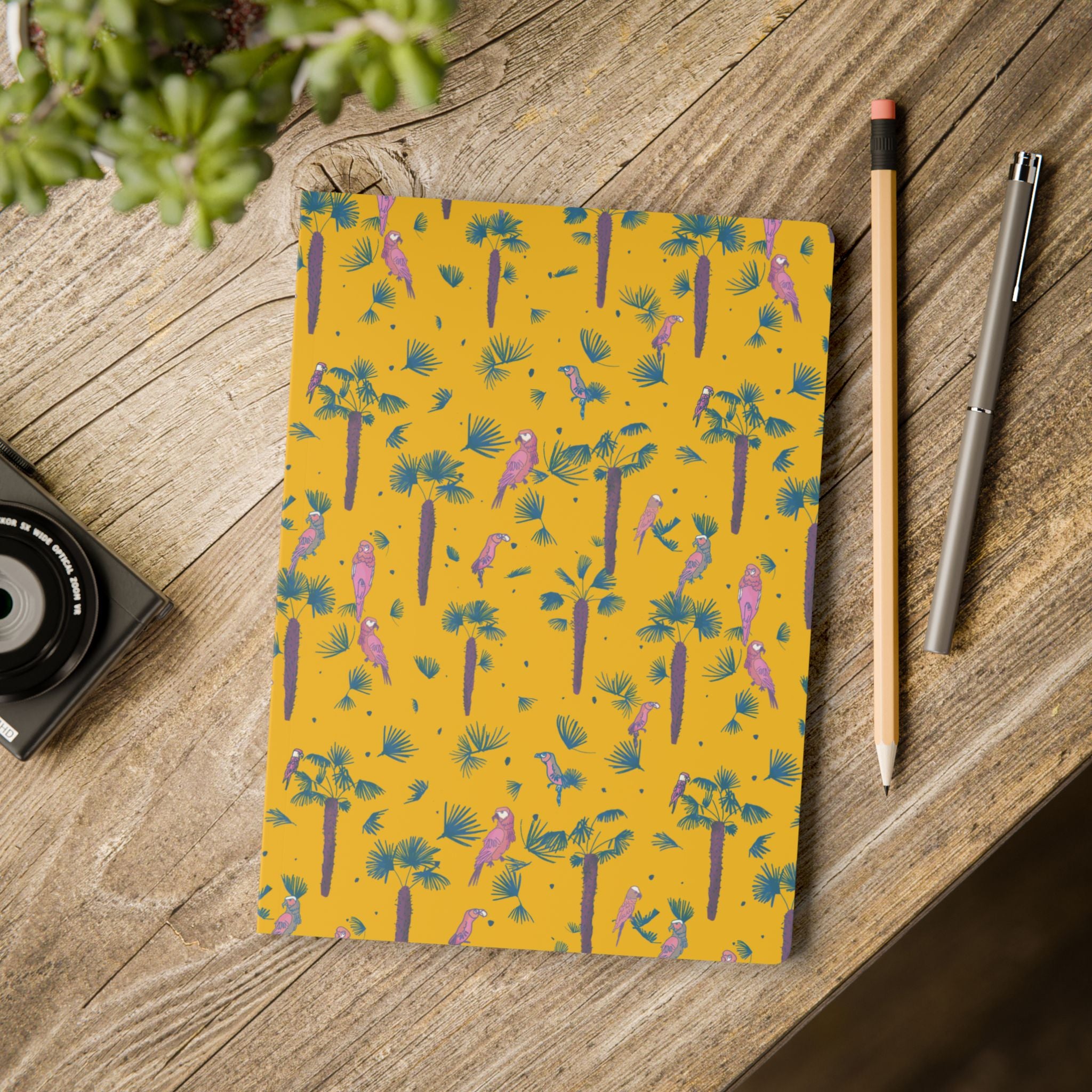 Tropical Paradise Softcover Journal Sunny Yellow