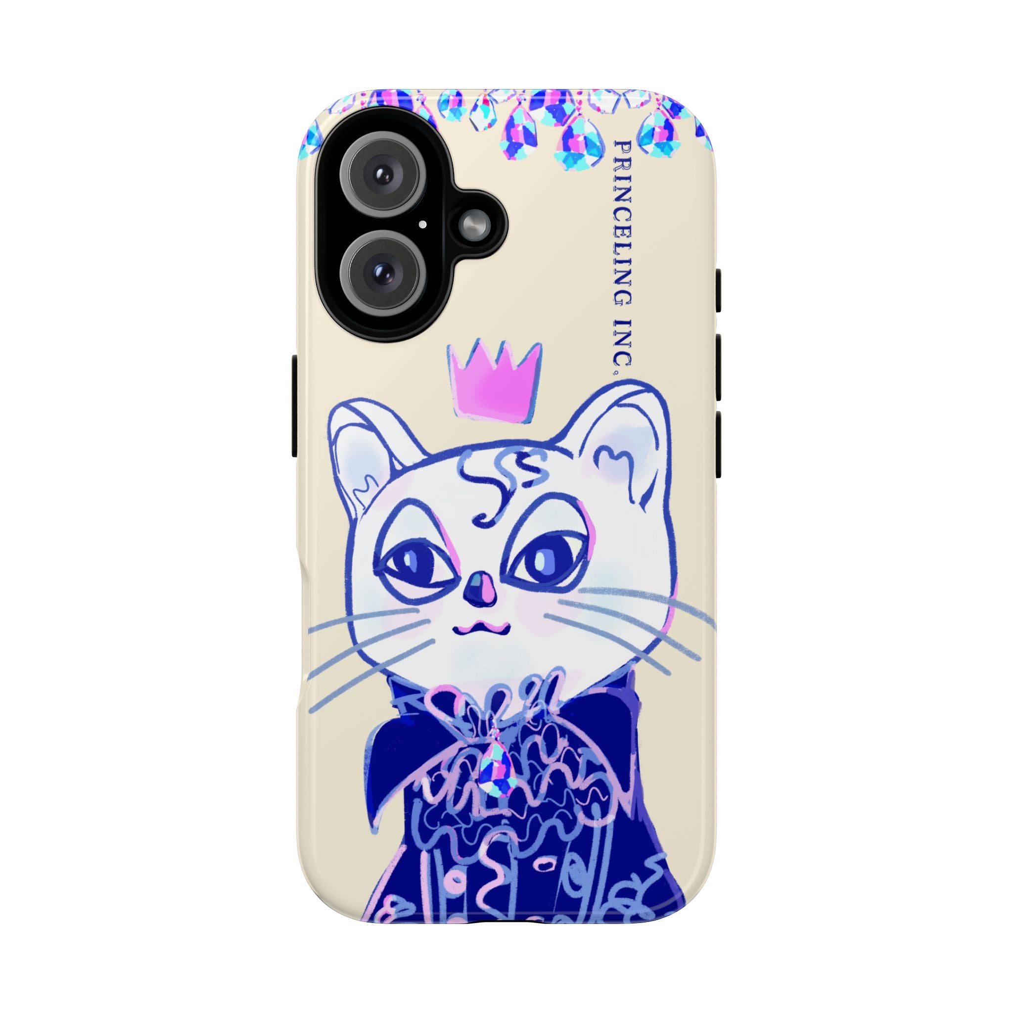 His Meowjesty iPhone Case – Soft Yellow Cat Royalty