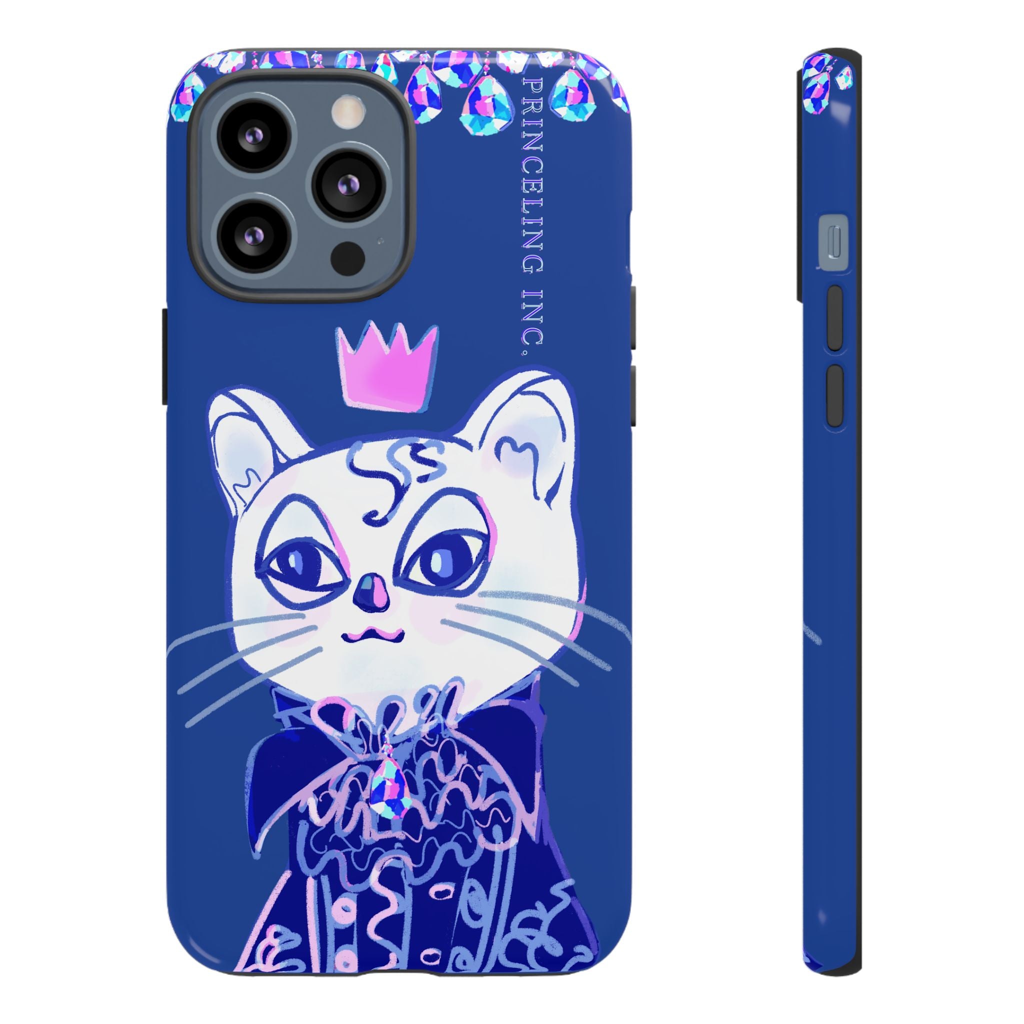 His Meowjesty iPhone Case – Indigo Cat Royalty