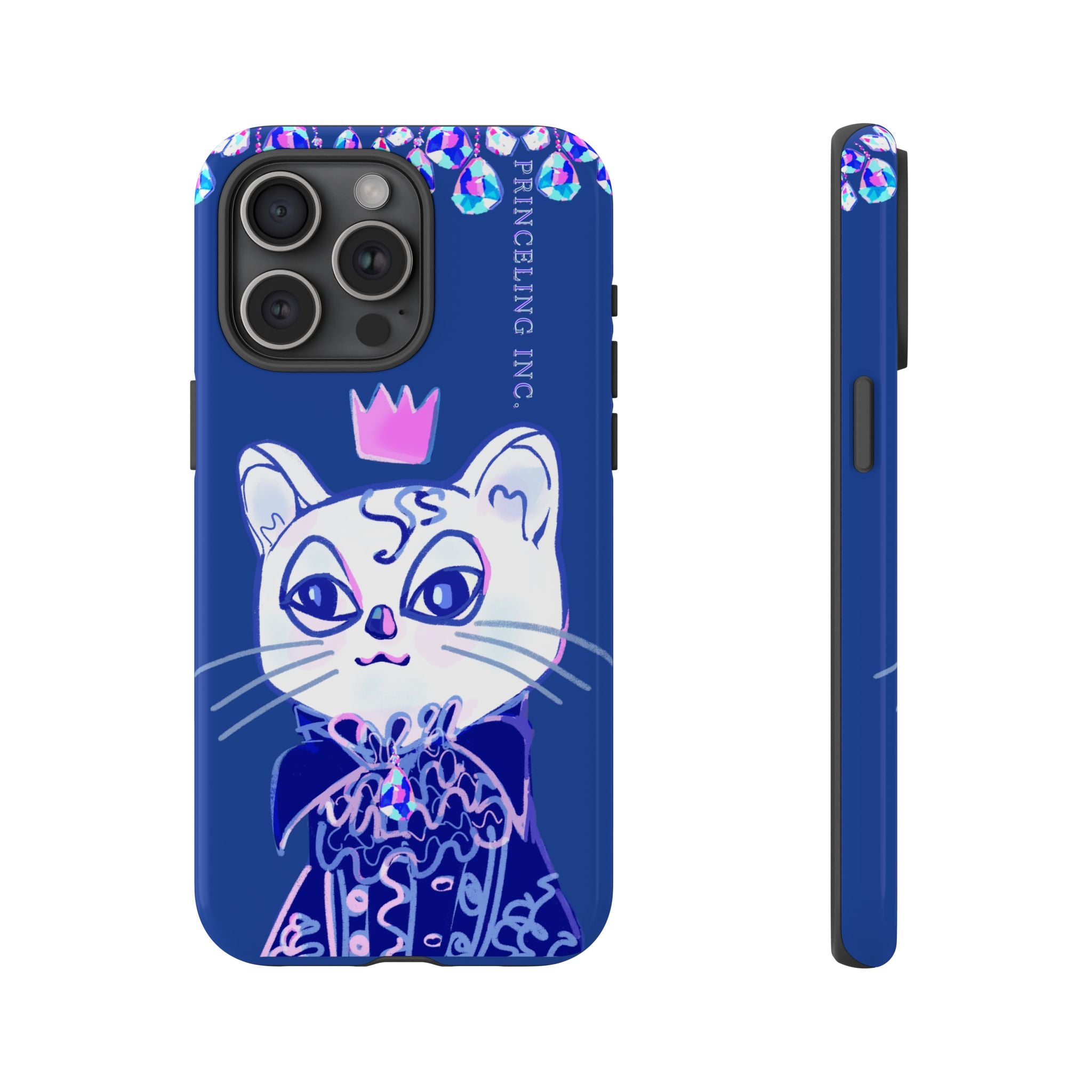 His Meowjesty iPhone Case – Indigo Cat Royalty