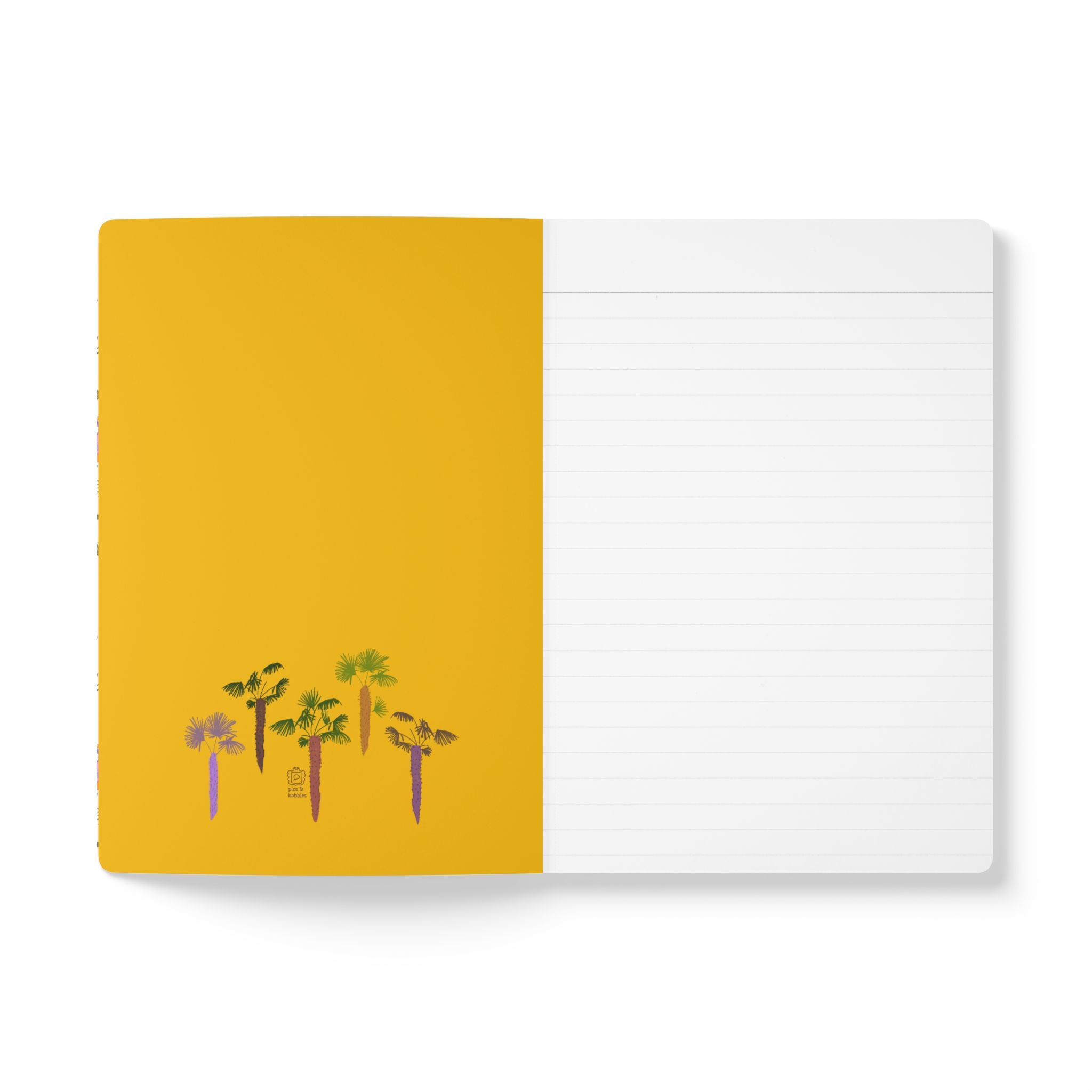 Tropical Paradise Softcover Journal Sunny Yellow