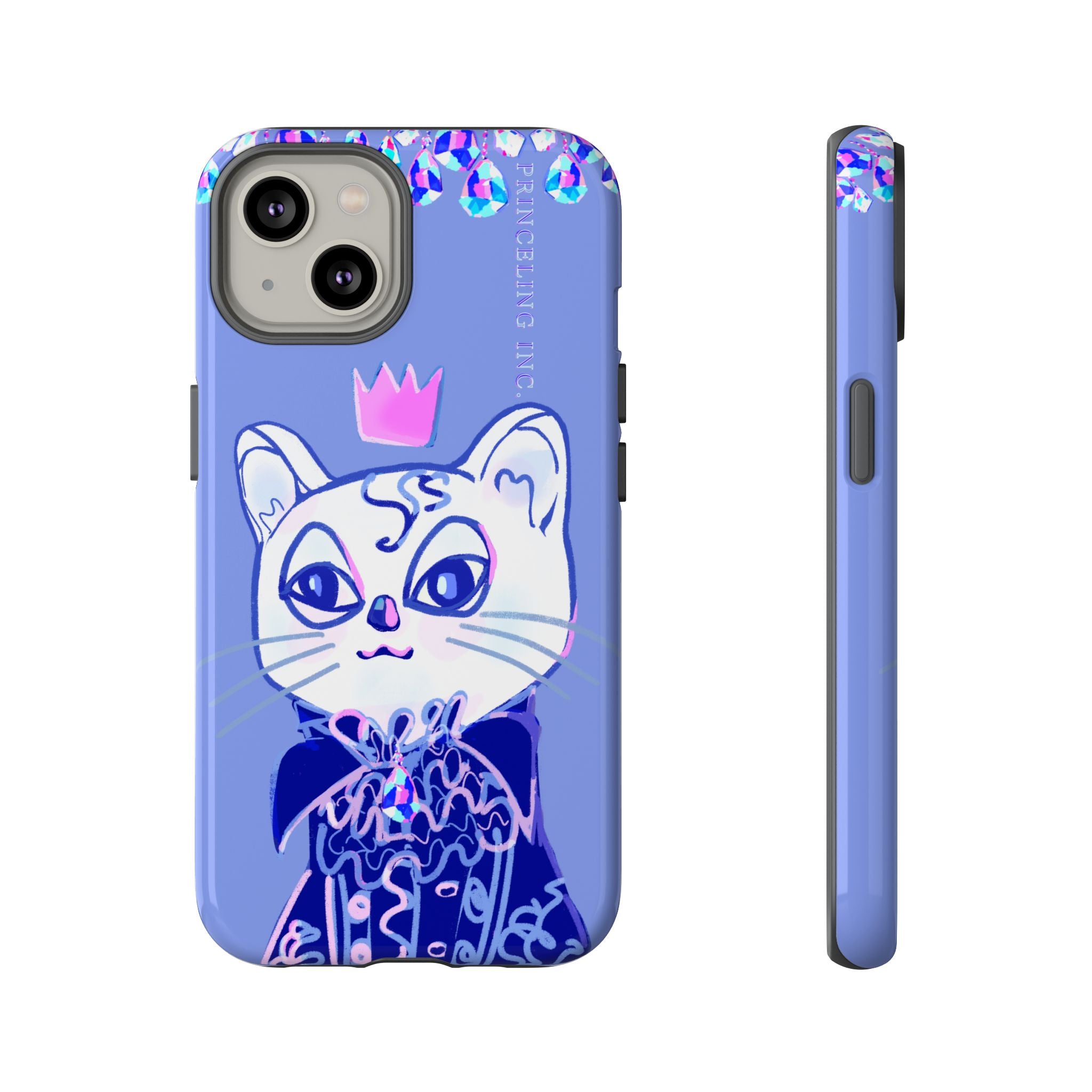 His Meowjesty iPhone Case – Purple Cat Royalty