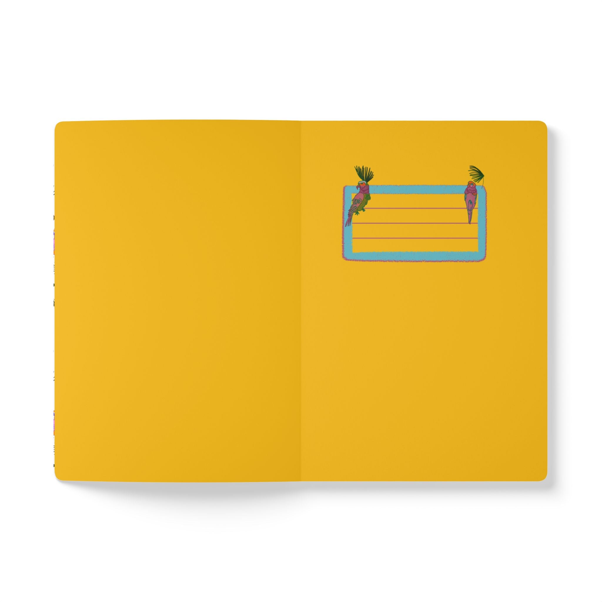 Tropical Paradise Softcover Journal Sunny Yellow