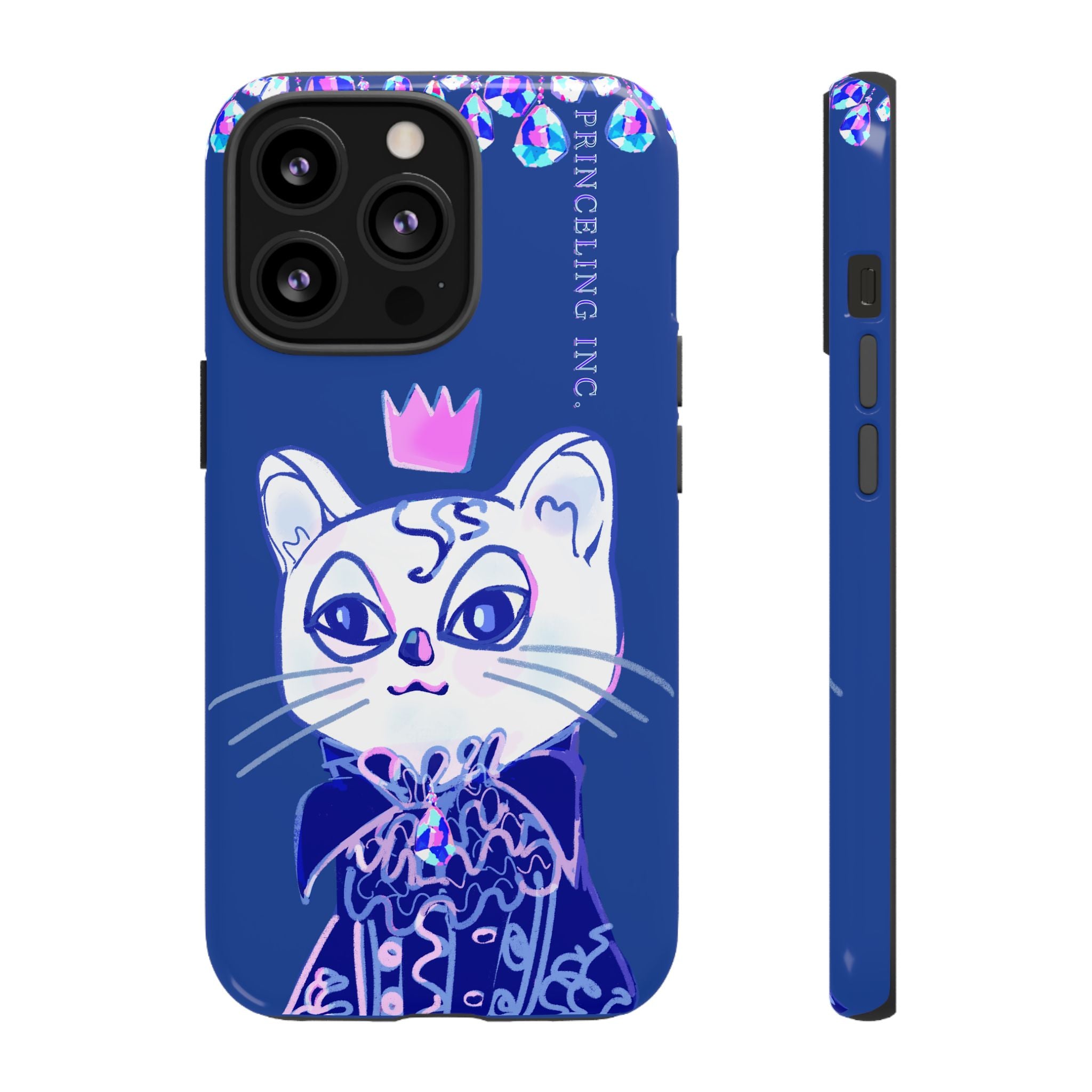 His Meowjesty iPhone Case – Indigo Cat Royalty