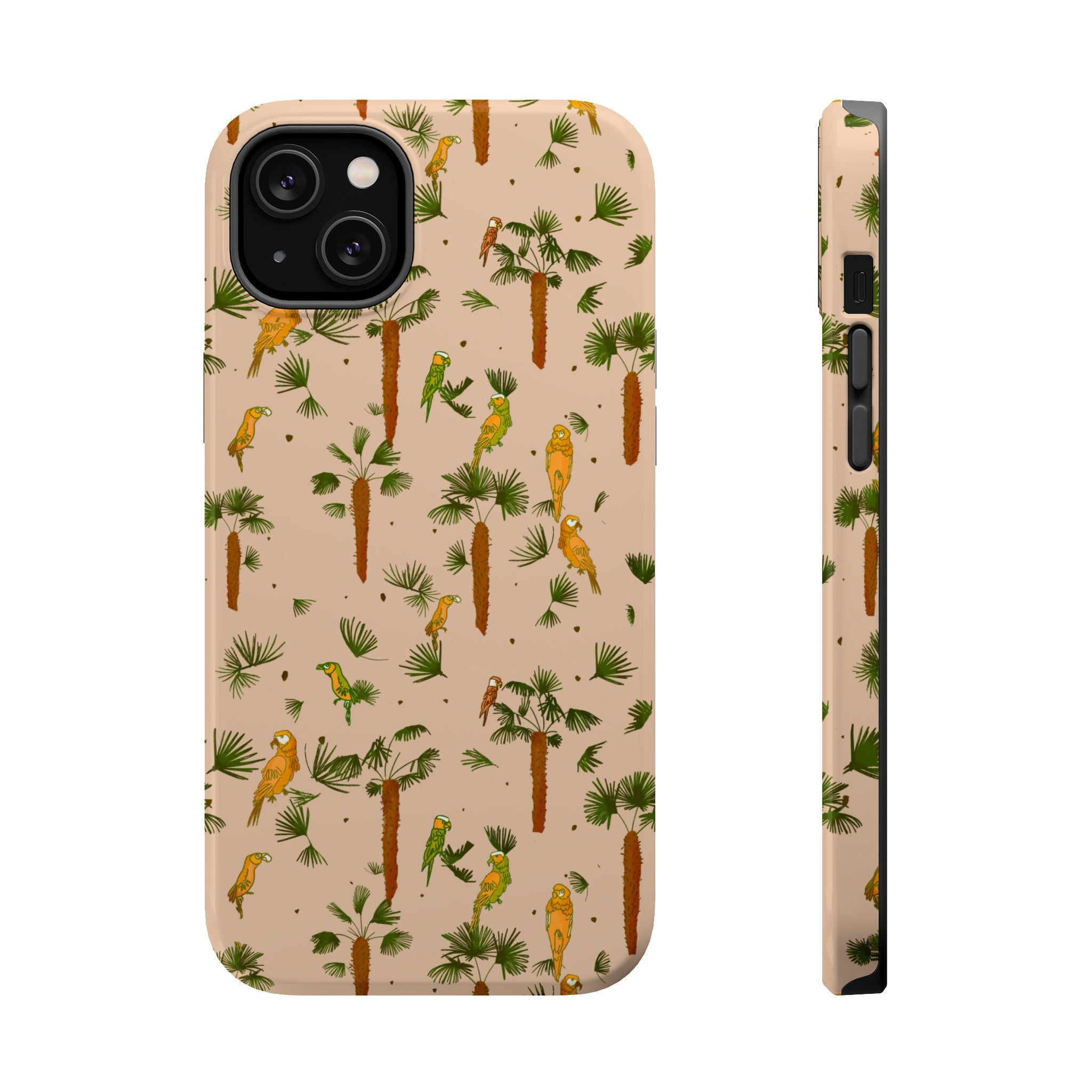 Tropical Paradise Magnetic Tough Case for iPhone Sandy Beige
