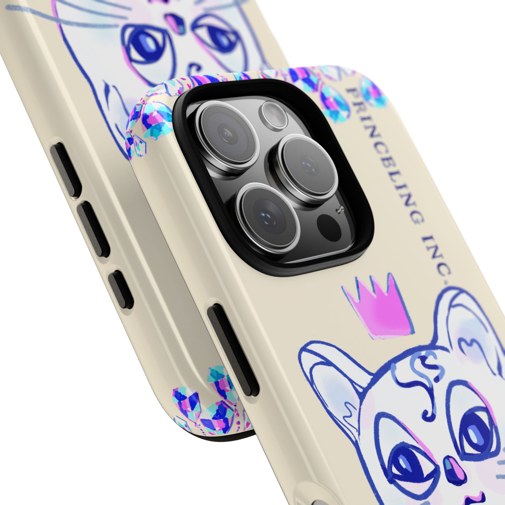 His Meowjesty iPhone Case – Soft Yellow Cat Royalty