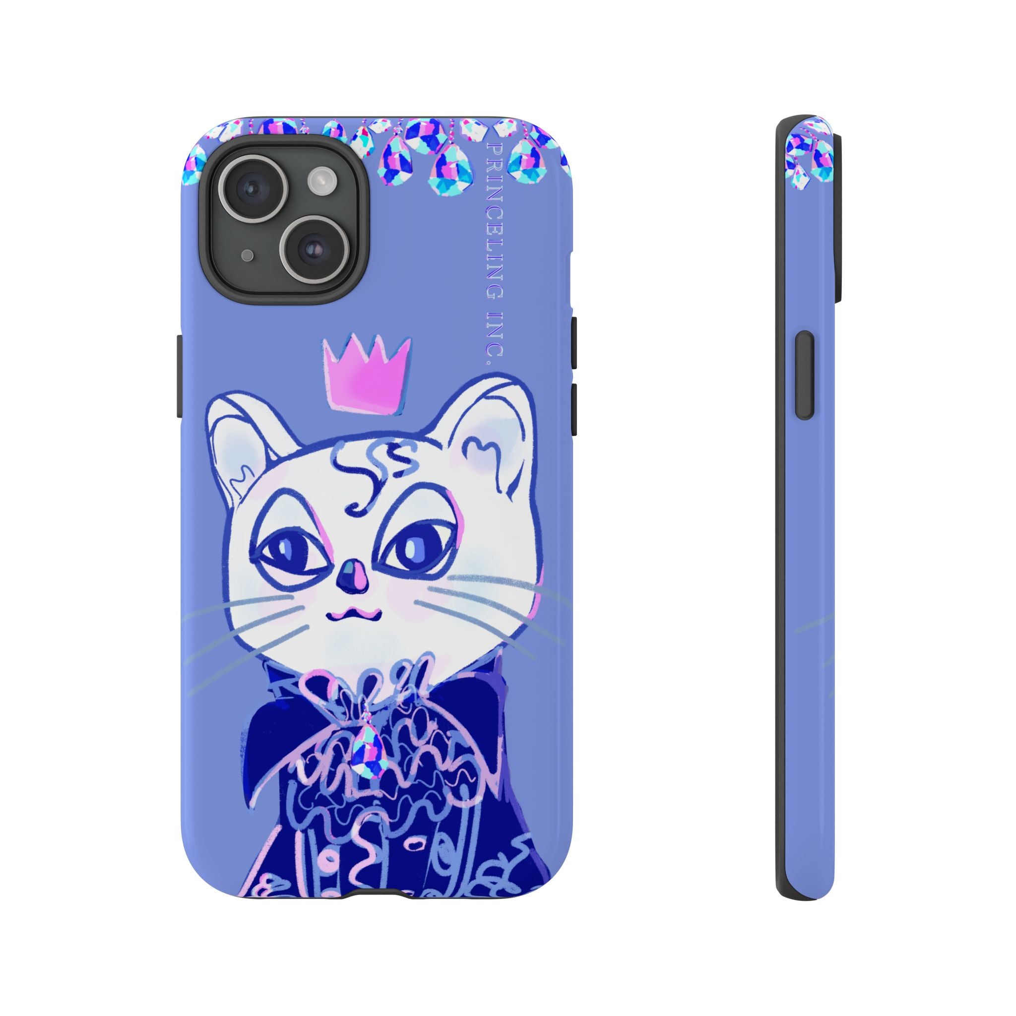 His Meowjesty iPhone Case – Purple Cat Royalty