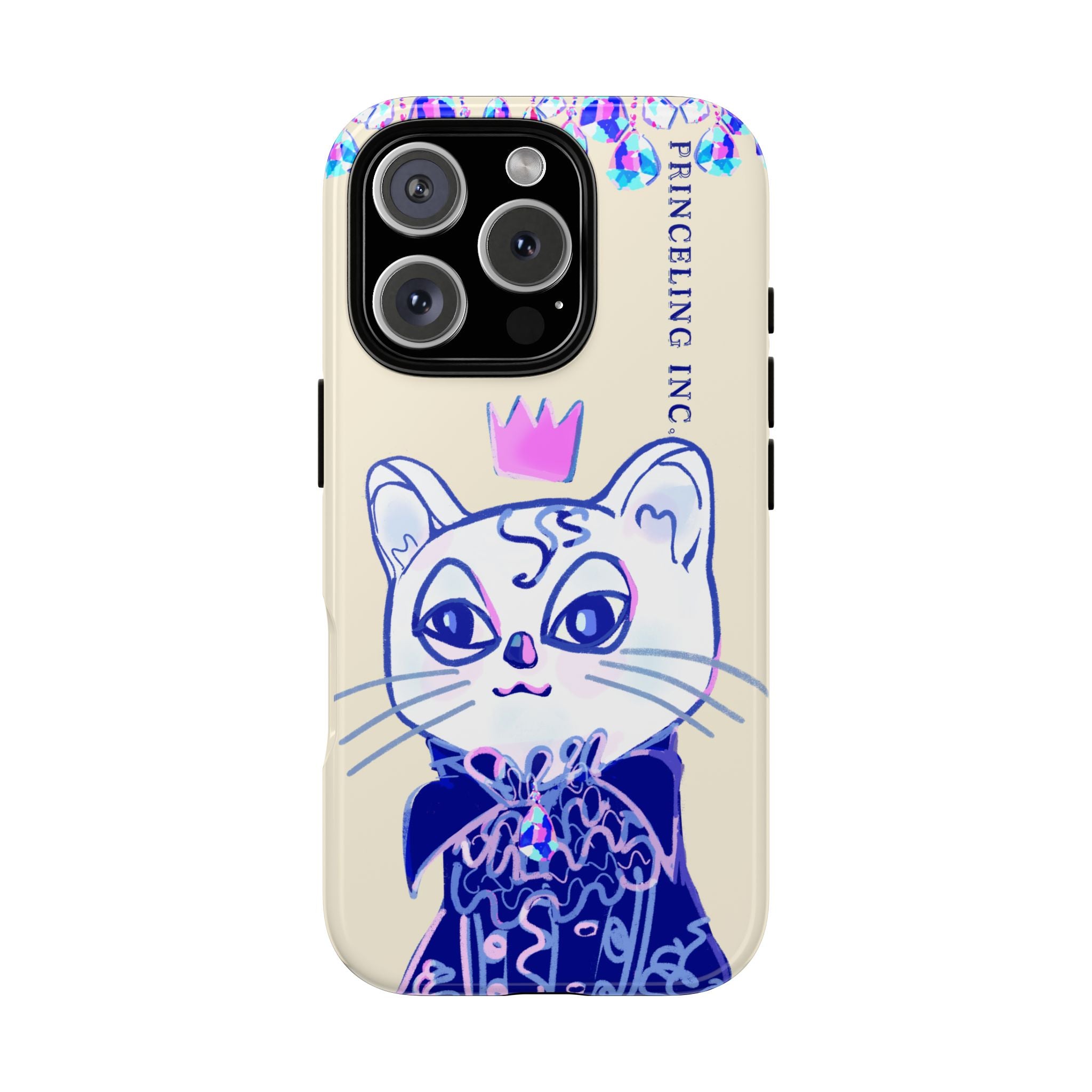 His Meowjesty iPhone Case – Soft Yellow Cat Royalty
